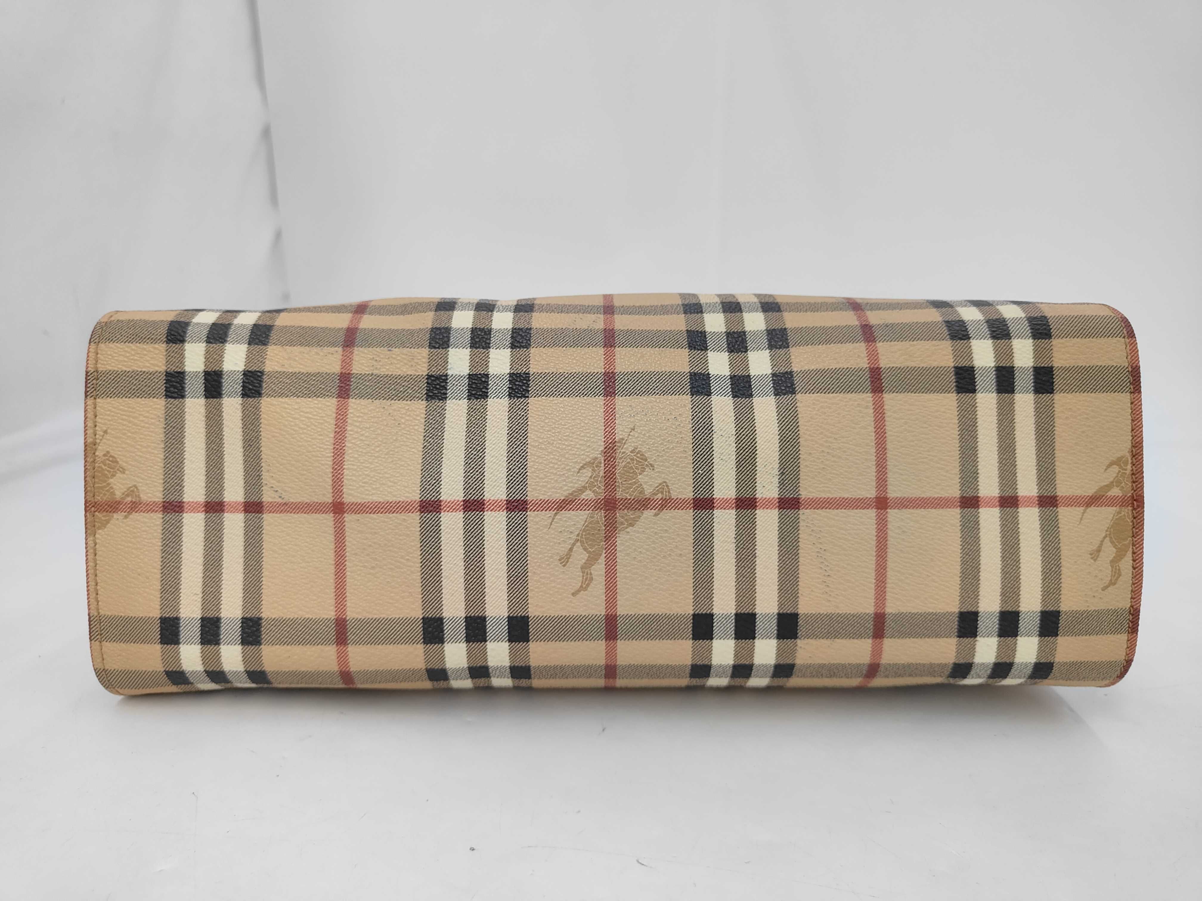 Leather Tote Bag, Nova Check Pattern Handbag — view 3