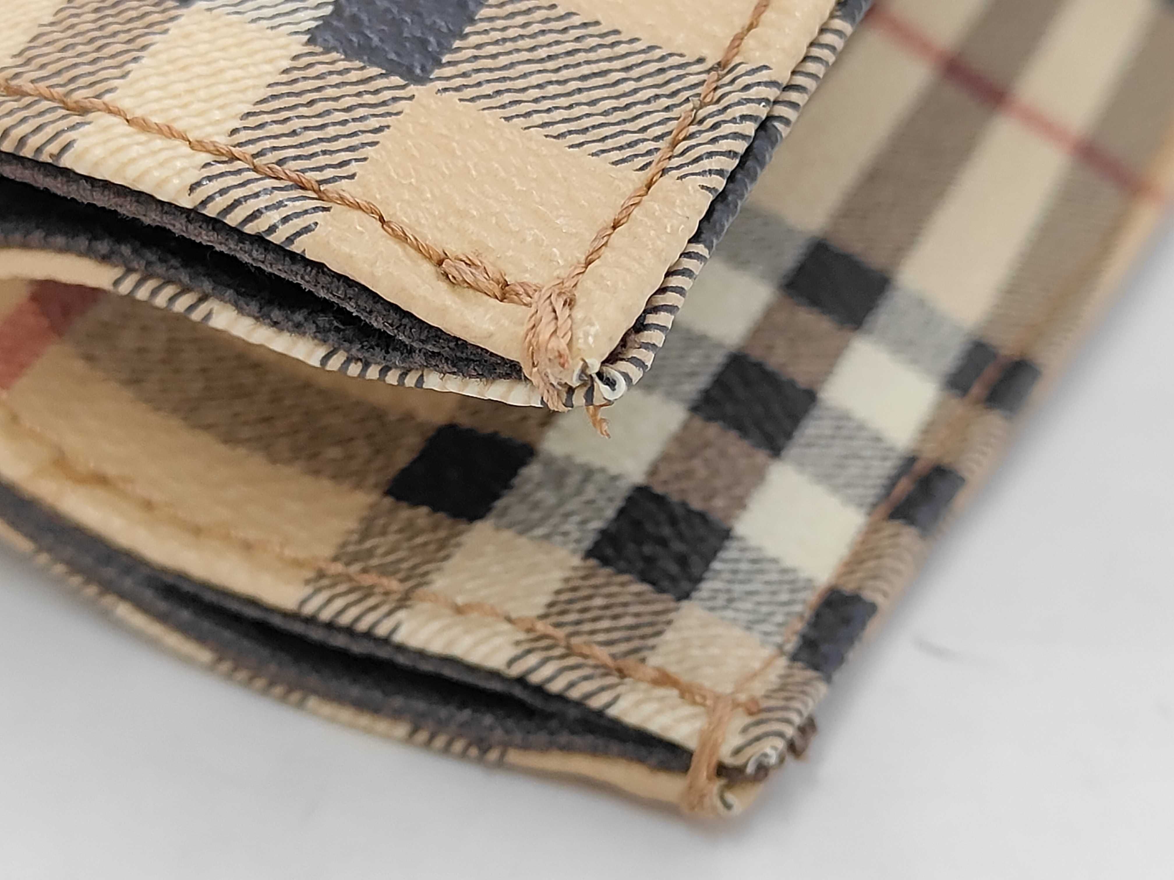 Leather Tote Bag, Nova Check Pattern Handbag — view 10
