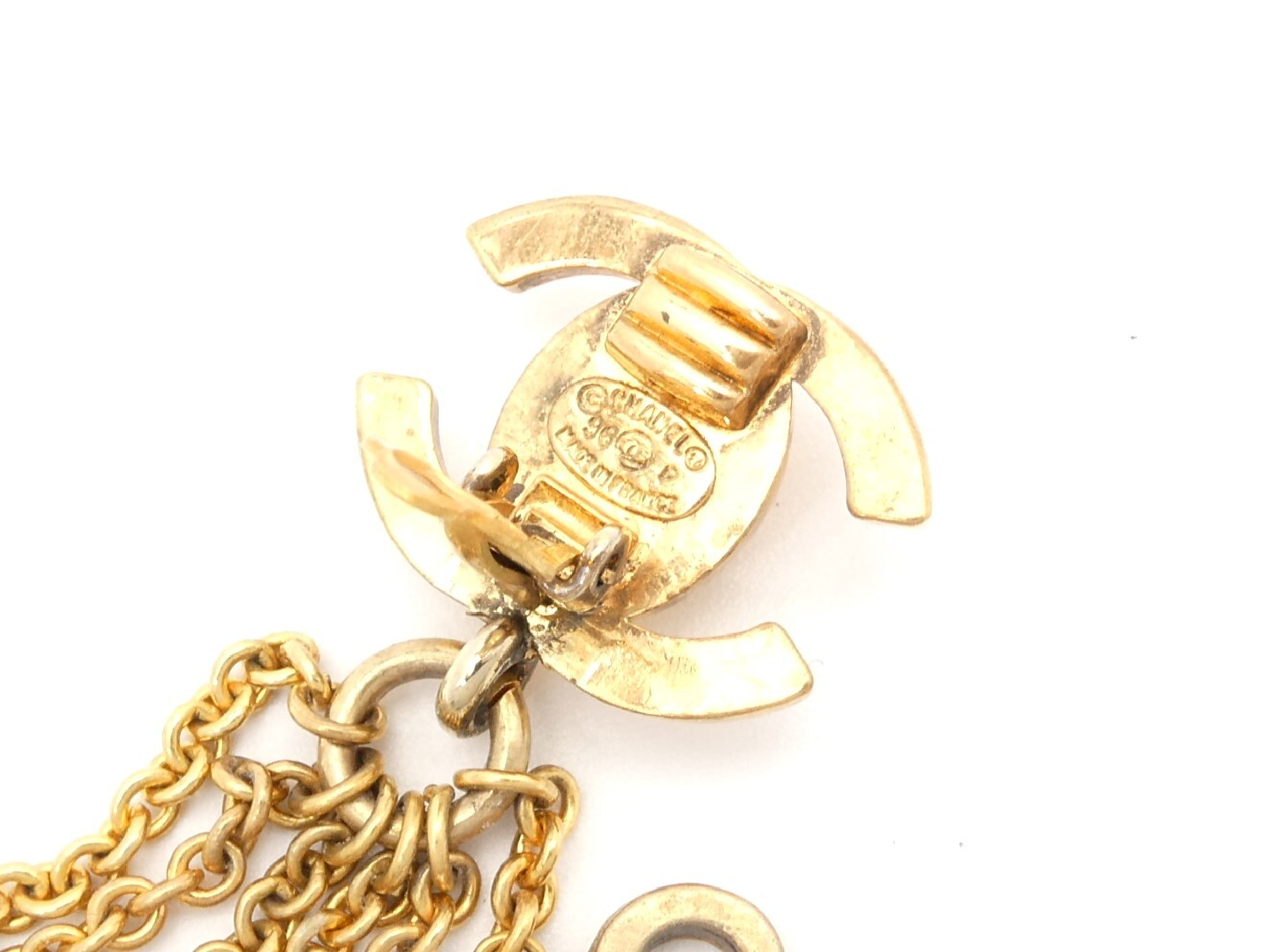 Coco Mark Logo Gold Earrings — view 5