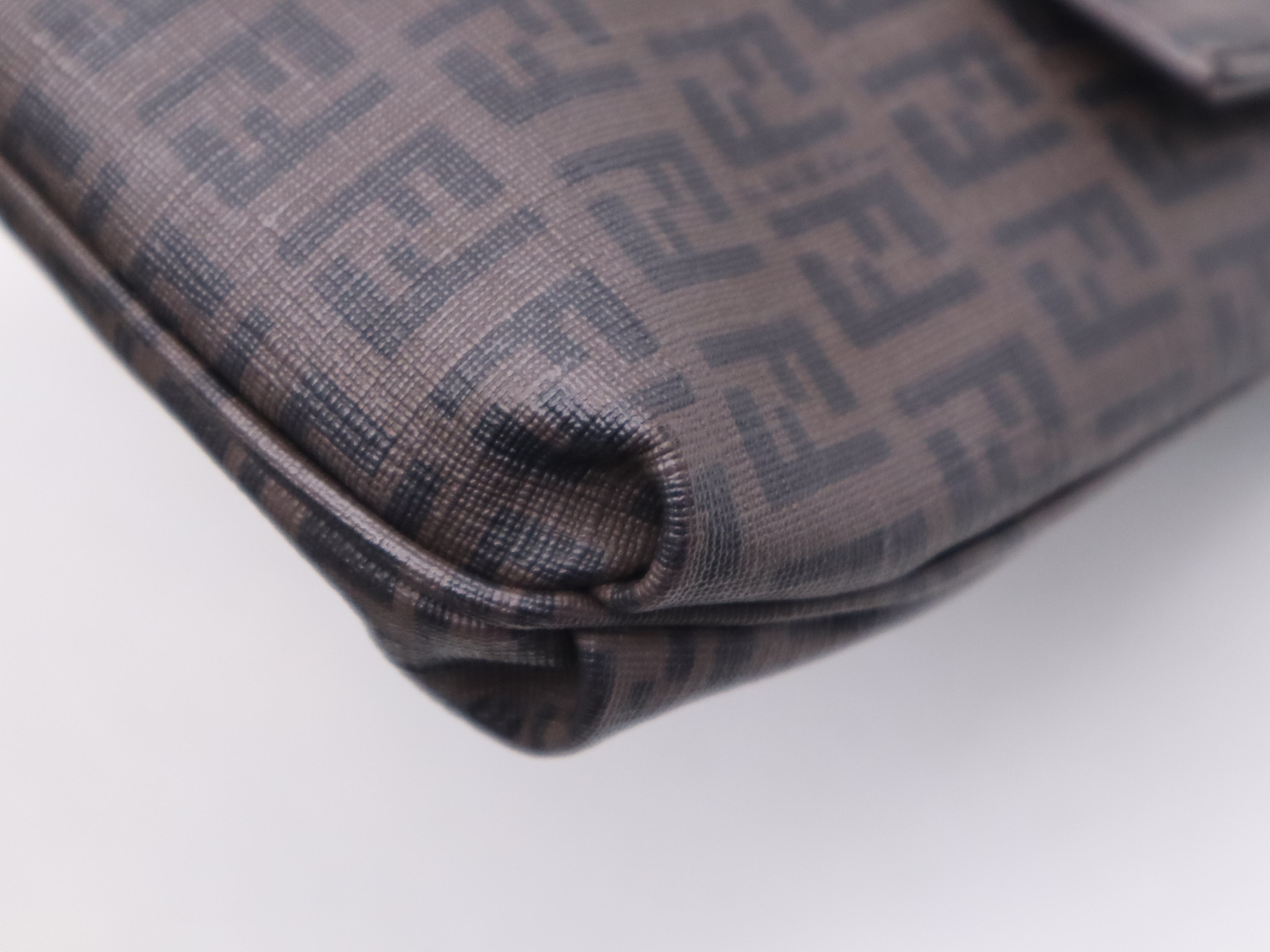 Canvas Zucchino Shoulder Bag, Brown, Gold Hardware — view 11