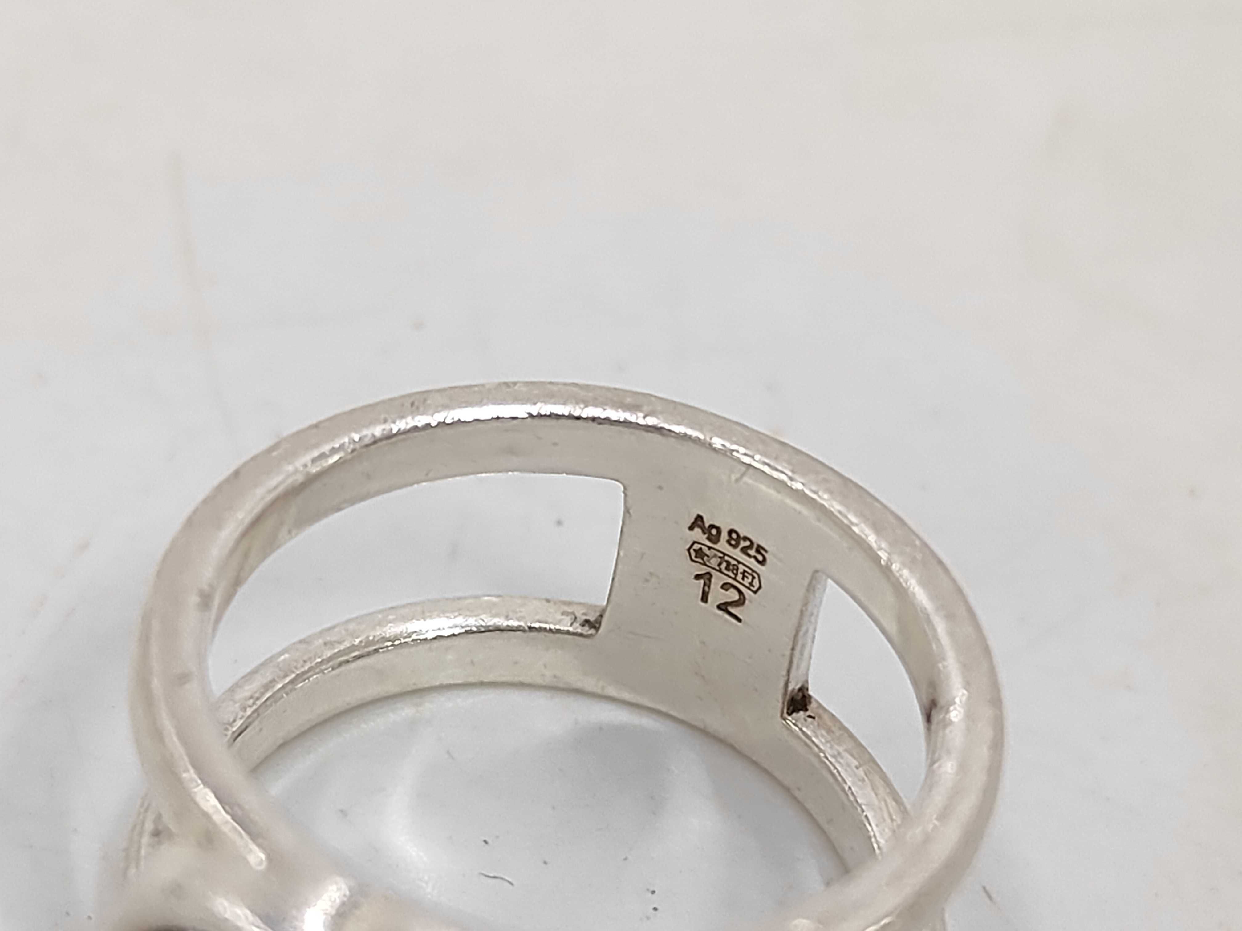 Interlocking Double G Sterling Silver 925 Bracelet/Bangle — view 3
