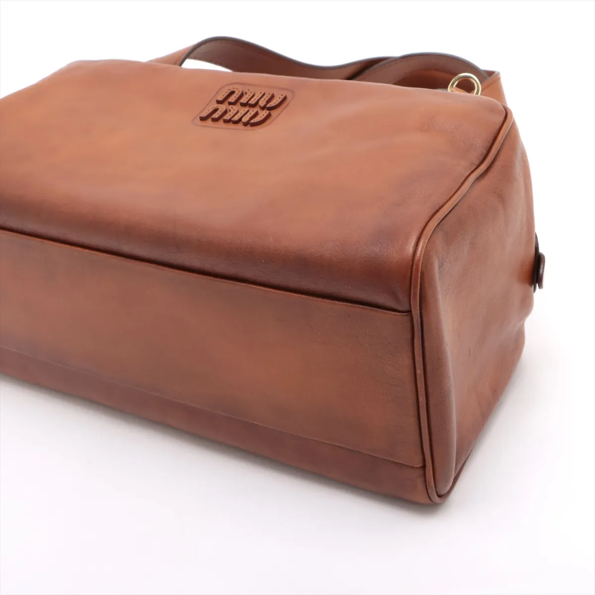 leather handbag brown 5BB182 — view 3