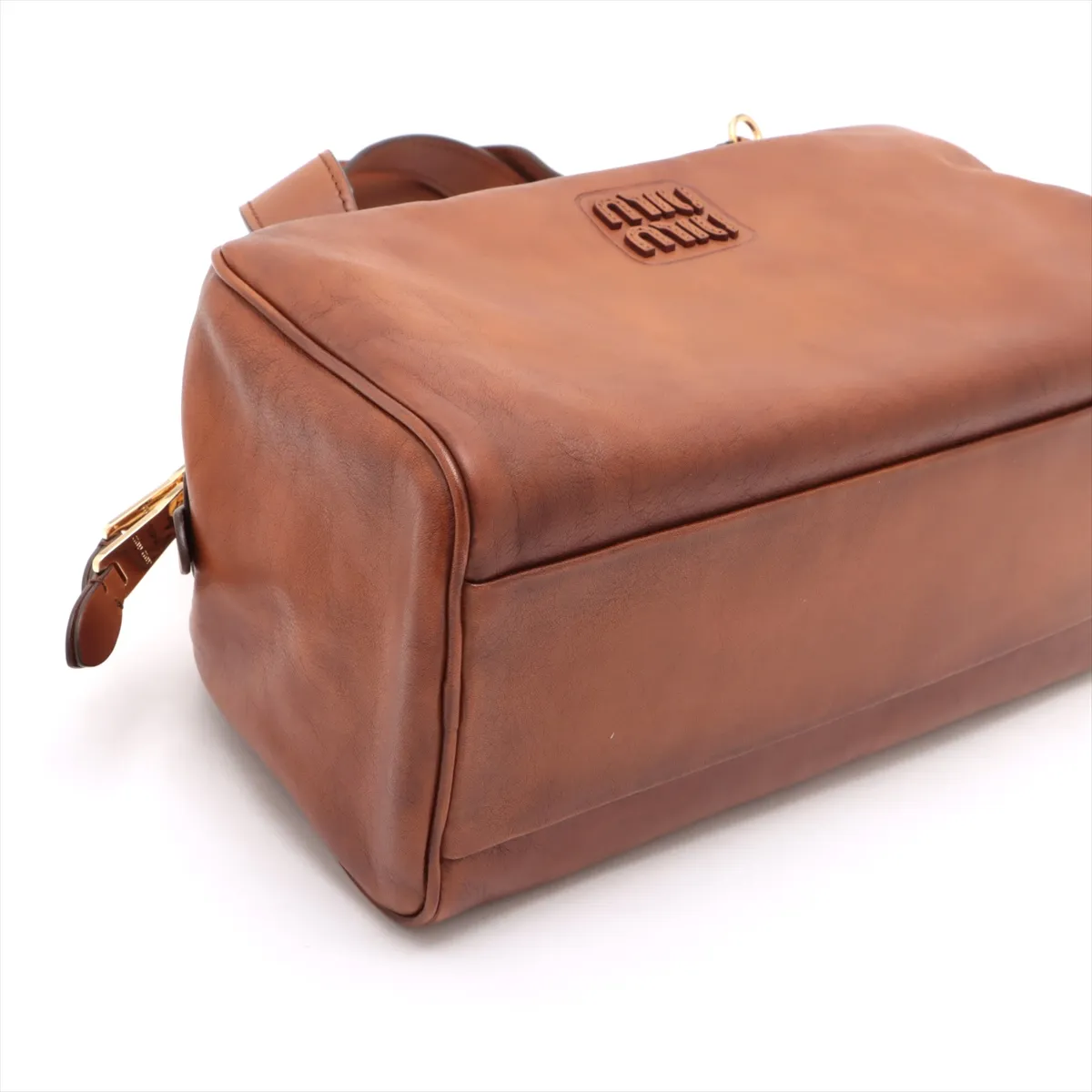leather handbag brown 5BB182 — view 4