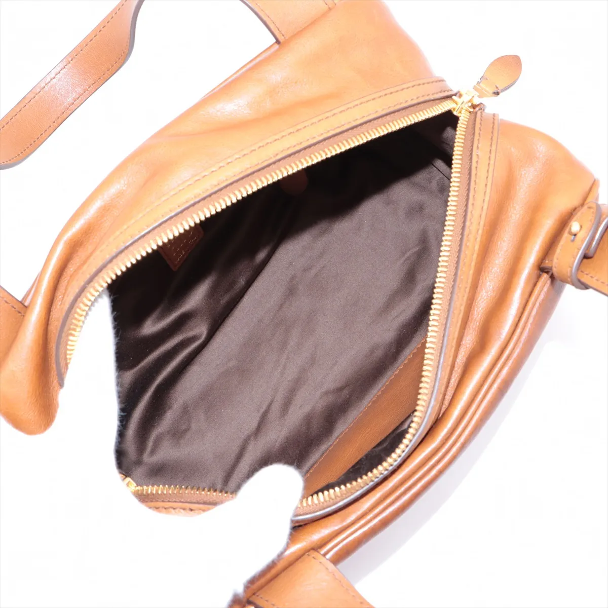 leather handbag brown 5BB182 — view 7