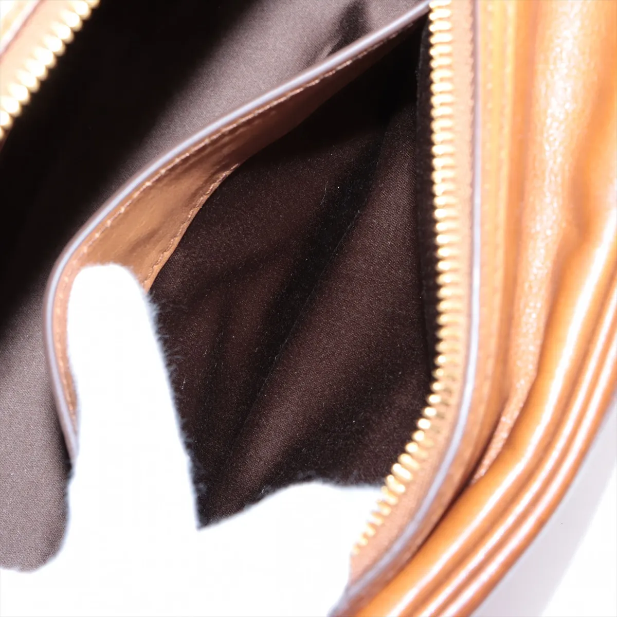 leather handbag brown 5BB182 — view 9