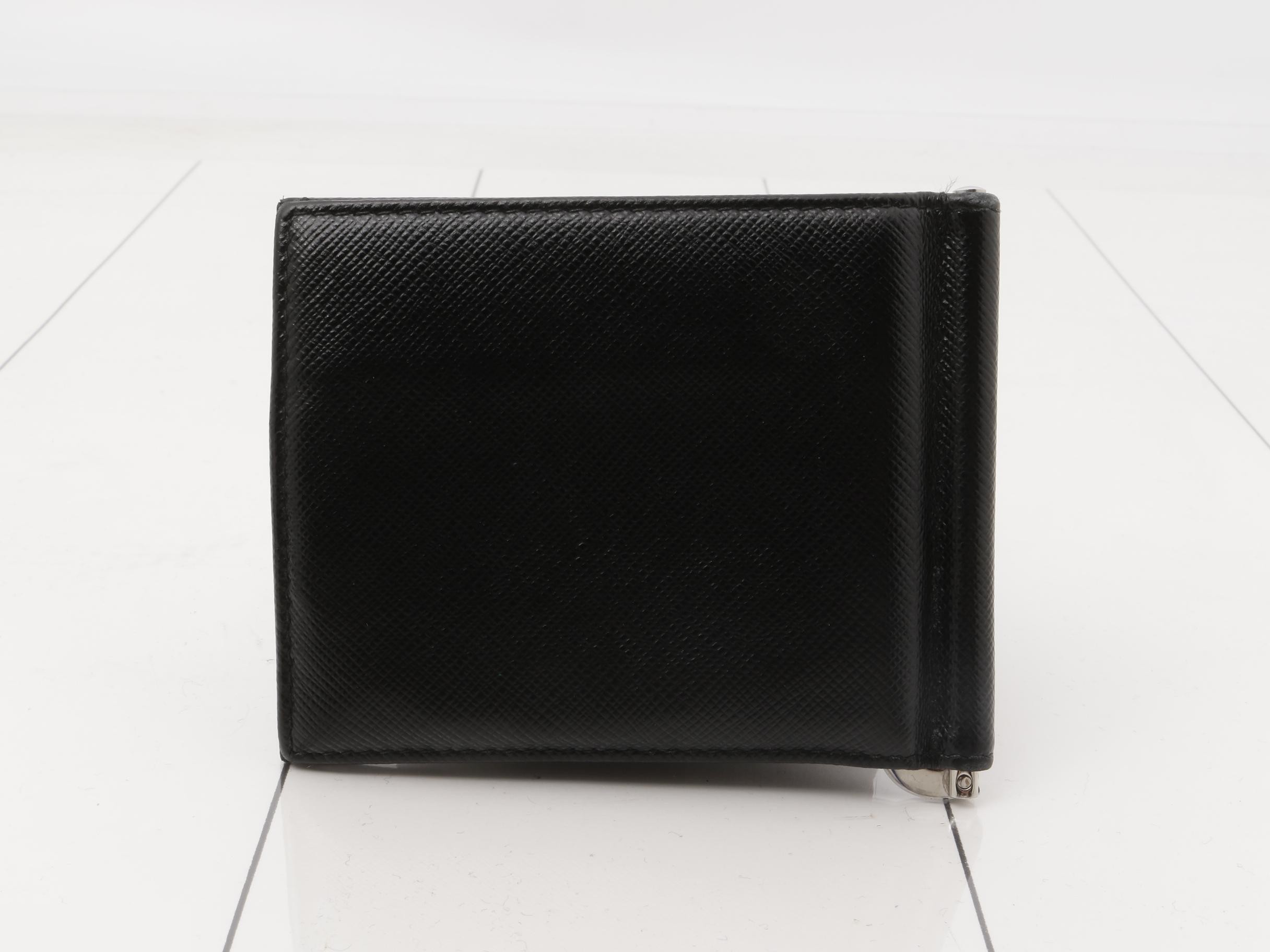 Saffiano Money Clip Wallet NERO — view 2