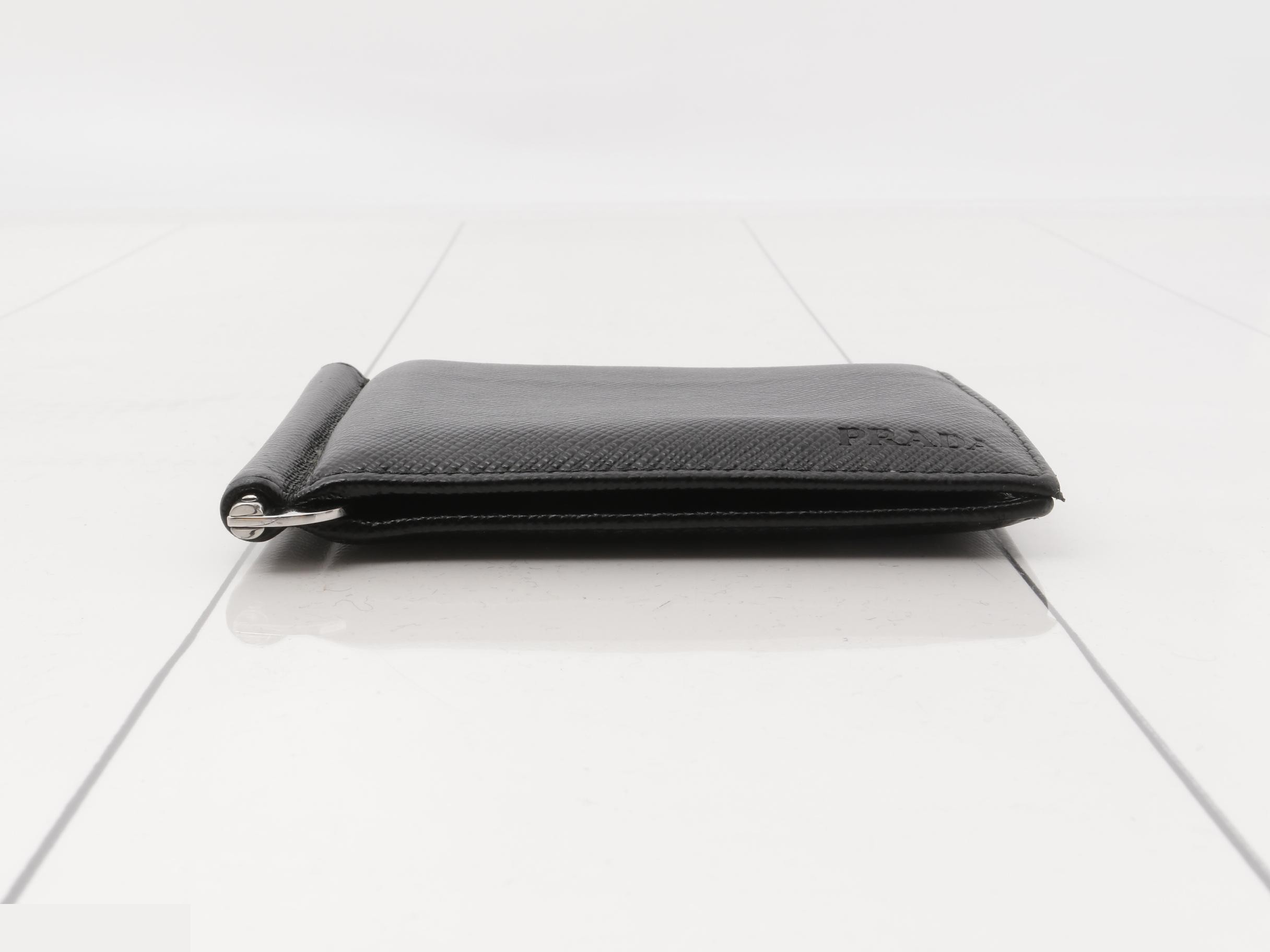 Saffiano Money Clip Wallet NERO — view 3