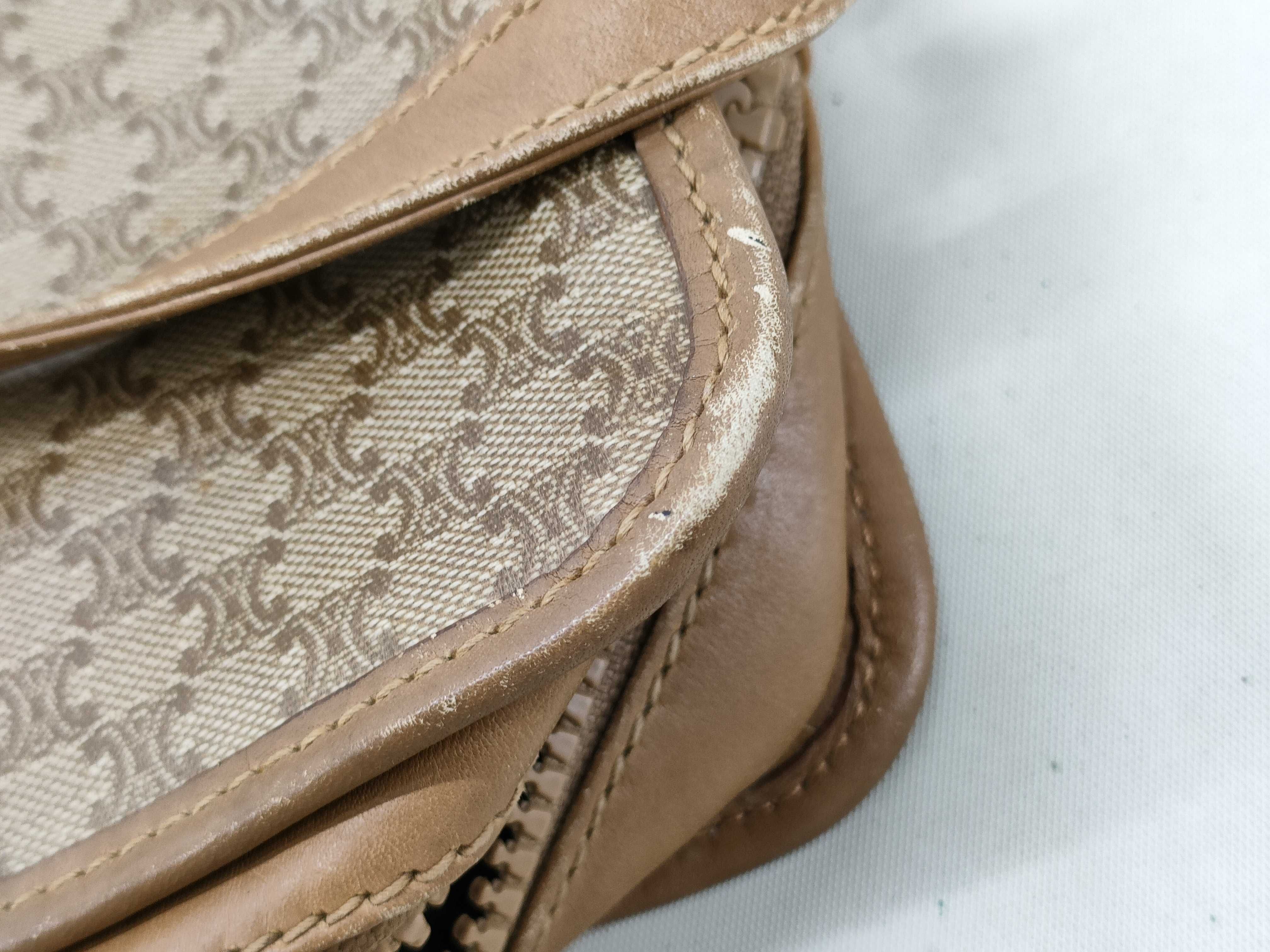 Macadam Shoulder Bag, PVC x Leather, Beige x Camel — view 14
