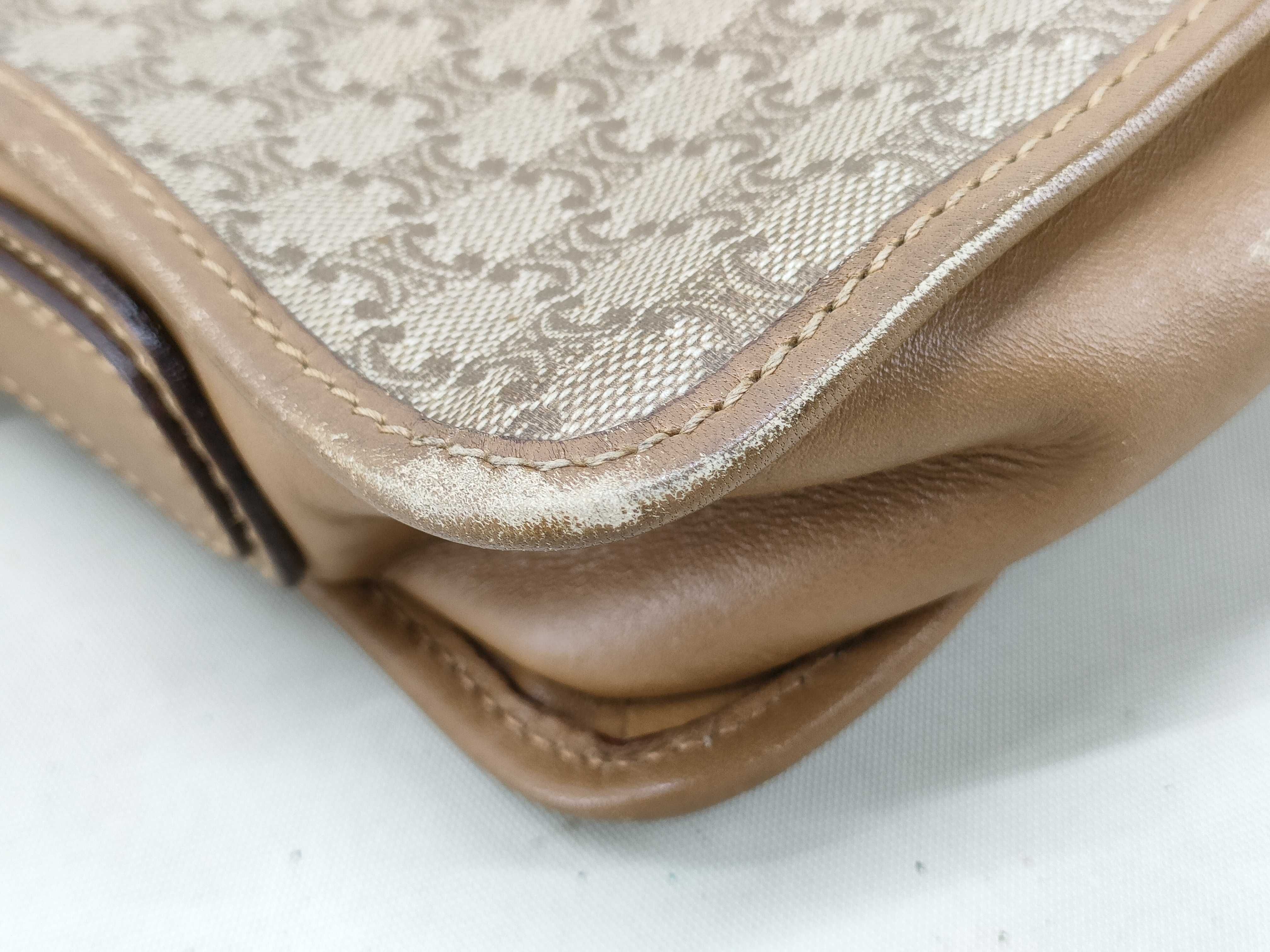 Macadam Shoulder Bag, PVC x Leather, Beige x Camel — view 4