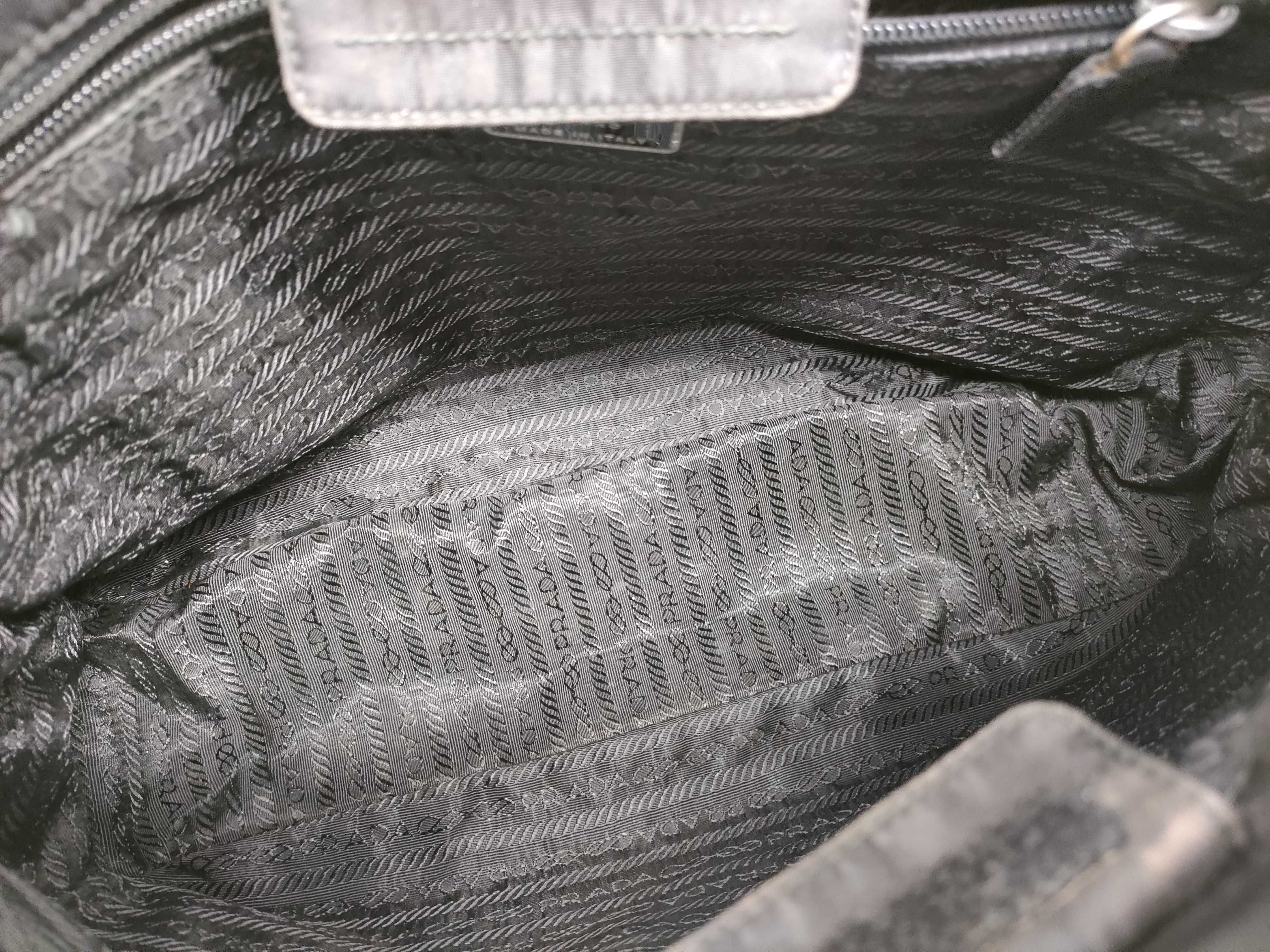 Nylon Prada Plate Shoulder Bag — view 9
