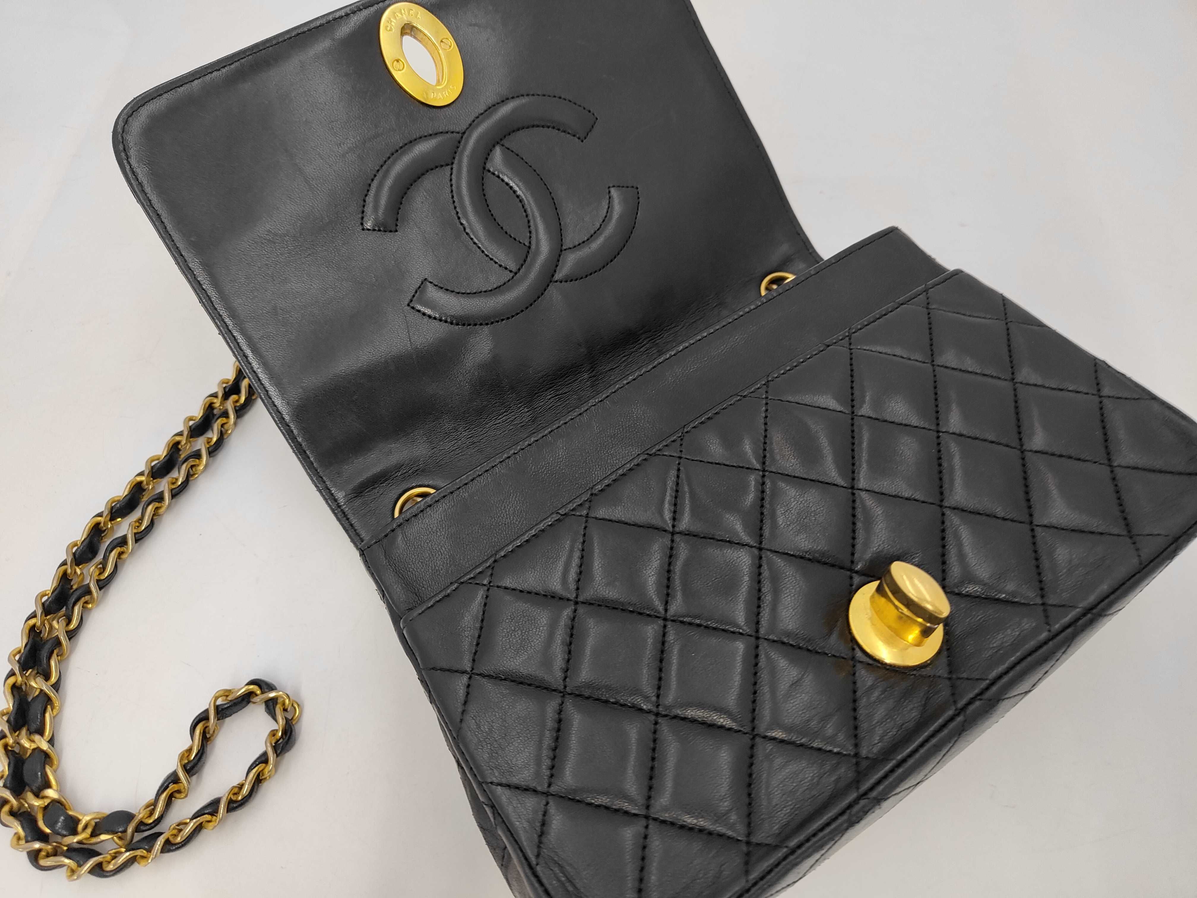 Large Coco Full Flap Lambskin Chain Shoulder Bag (Serial Number 0) — view 7