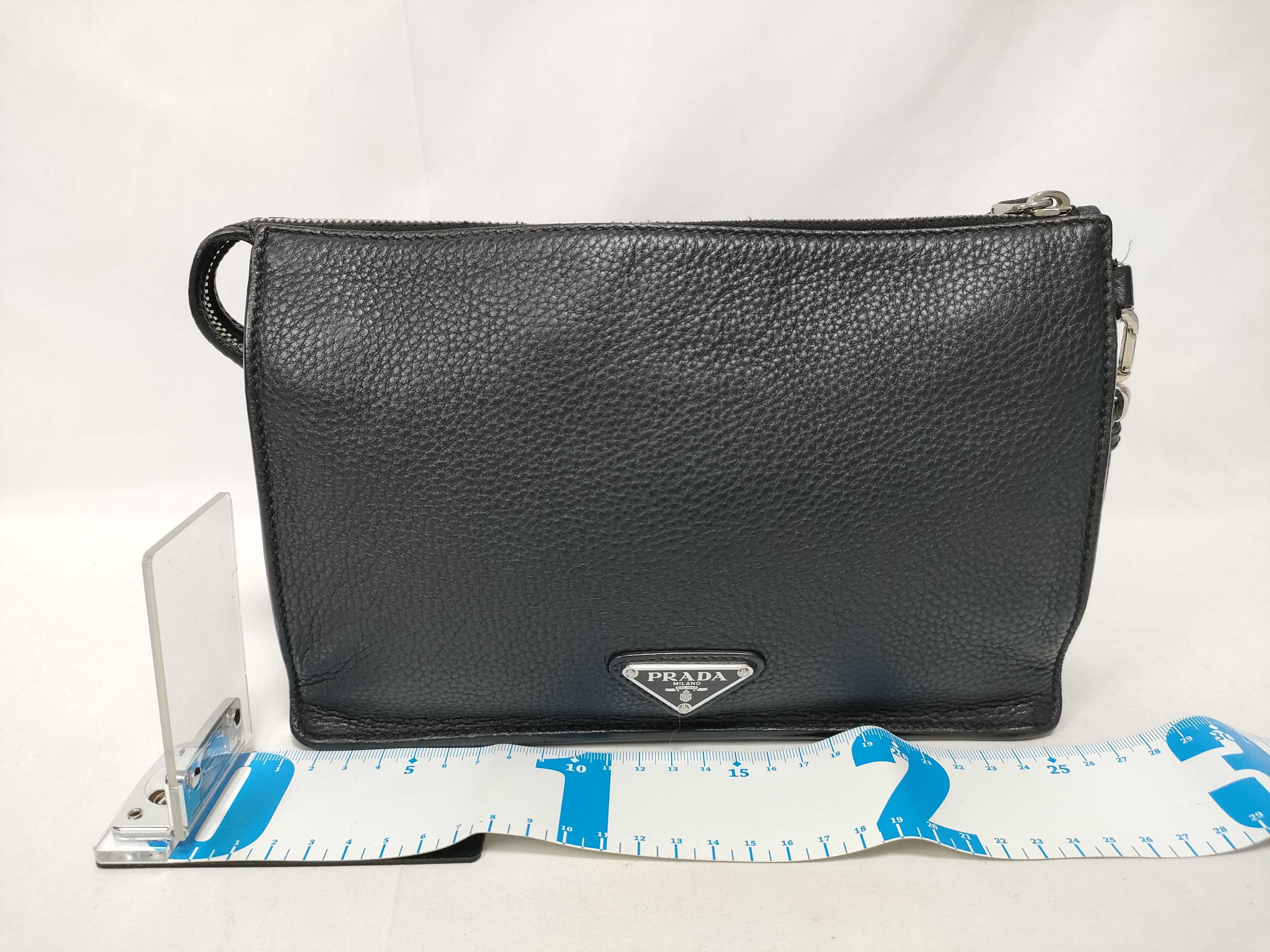 Leather Clutch Bag Black Clutch Bag — view 2
