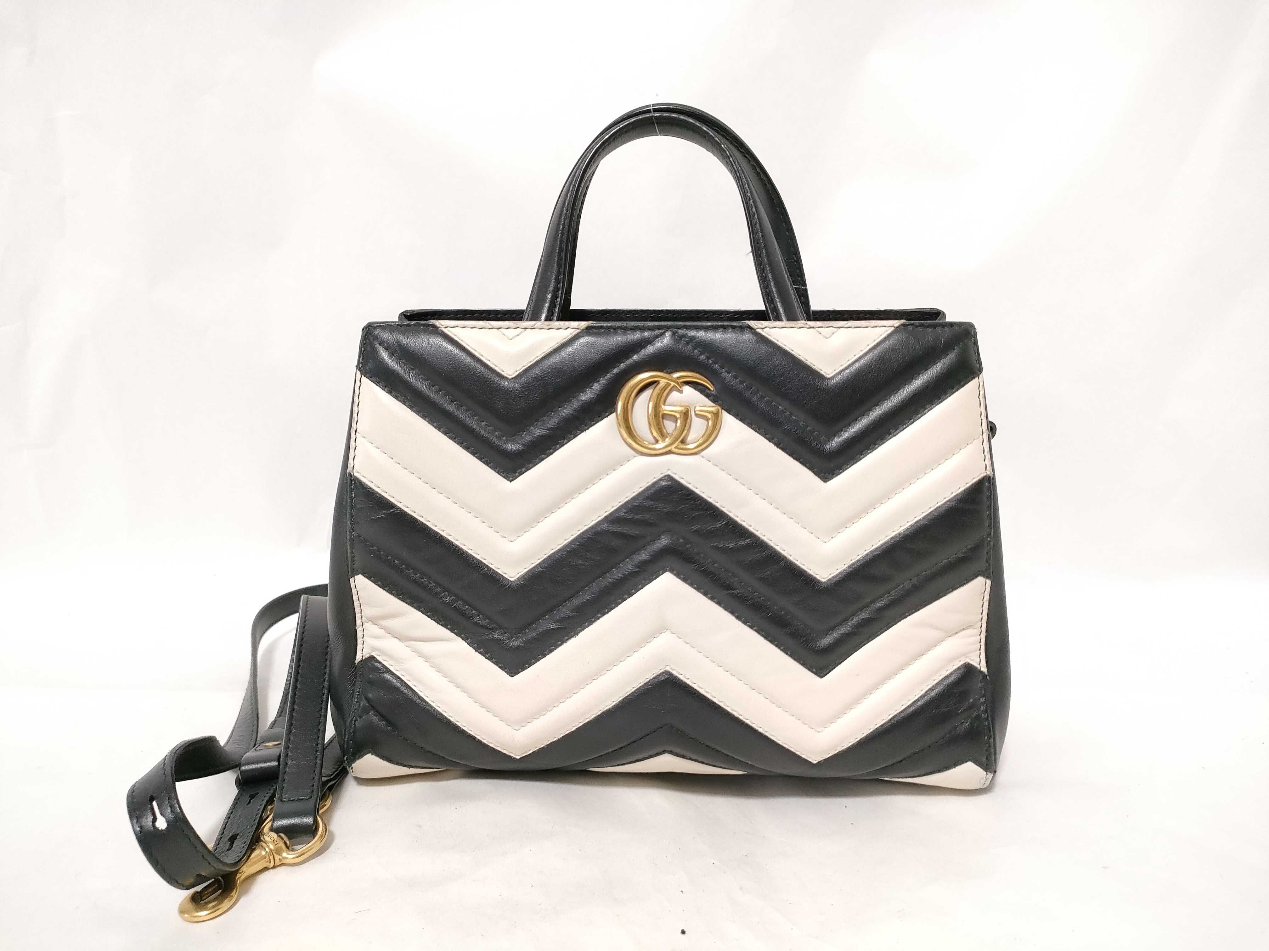 bag, black and white, 2-way, 448054 493492, black and white, with strap, handbag.