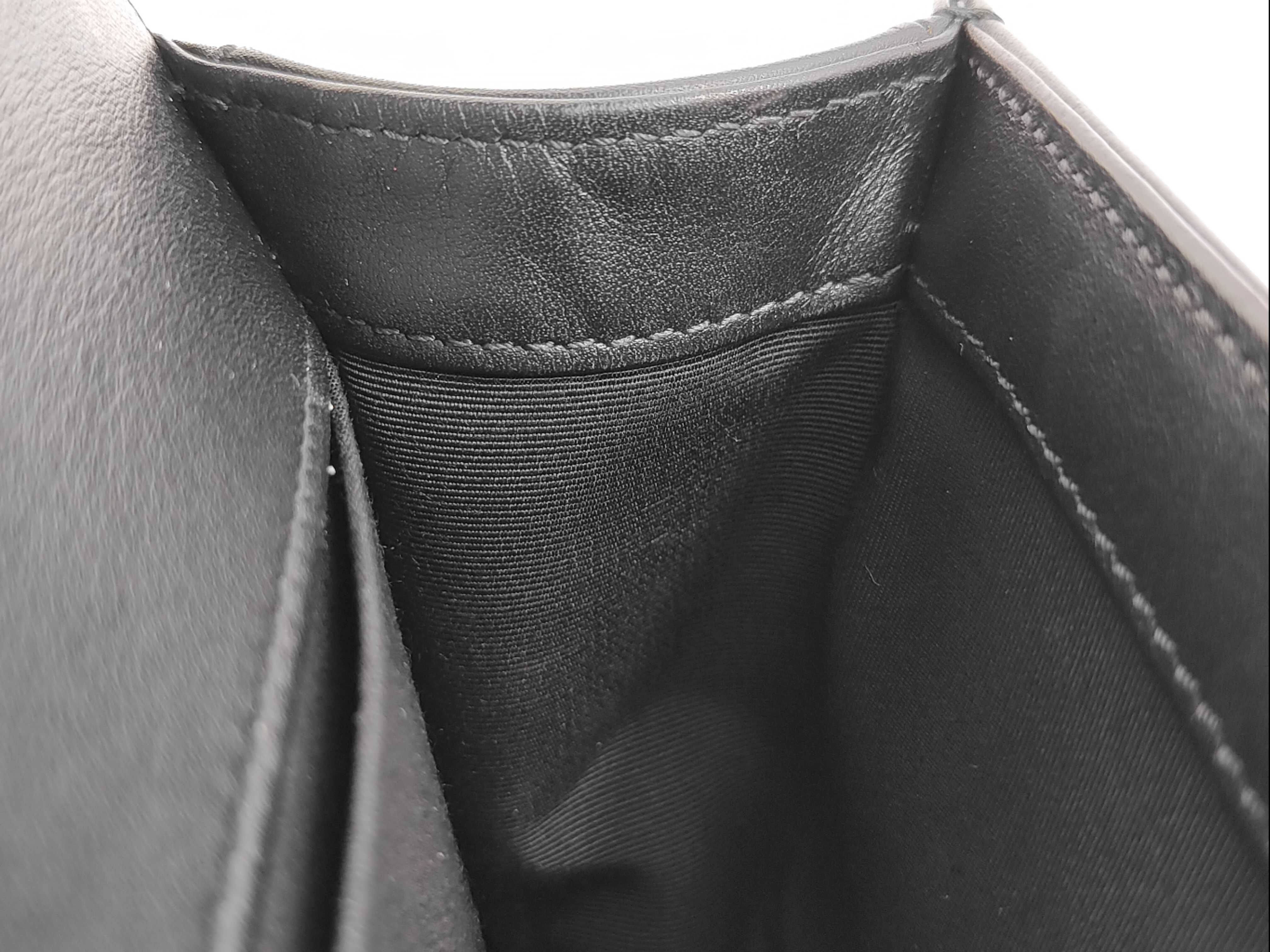 Boy Chanel Lambskin Black Shoulder Bag (Serial Number 27) with Gold Hardware — view 12