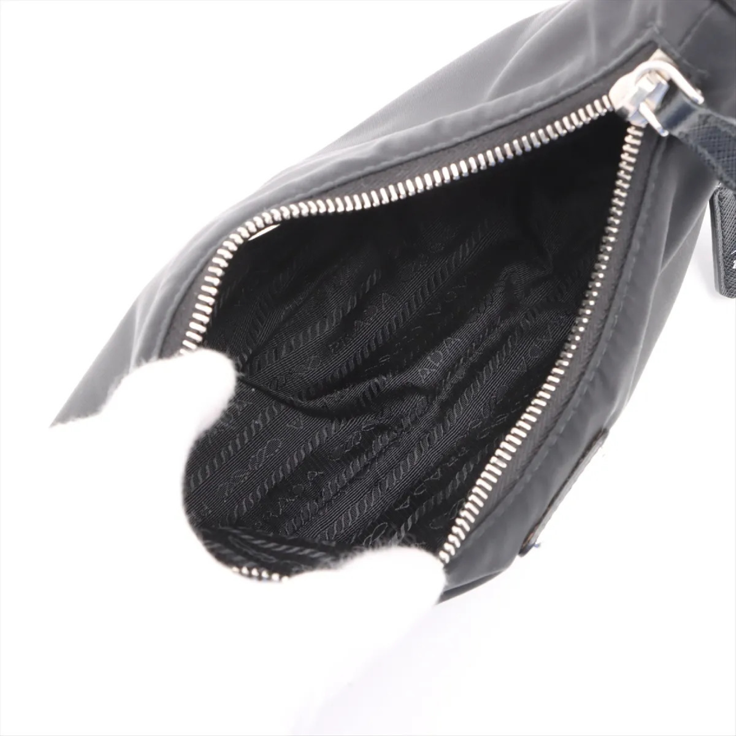 Tessuto Nylon x Leather Shoulder Bag — view 6