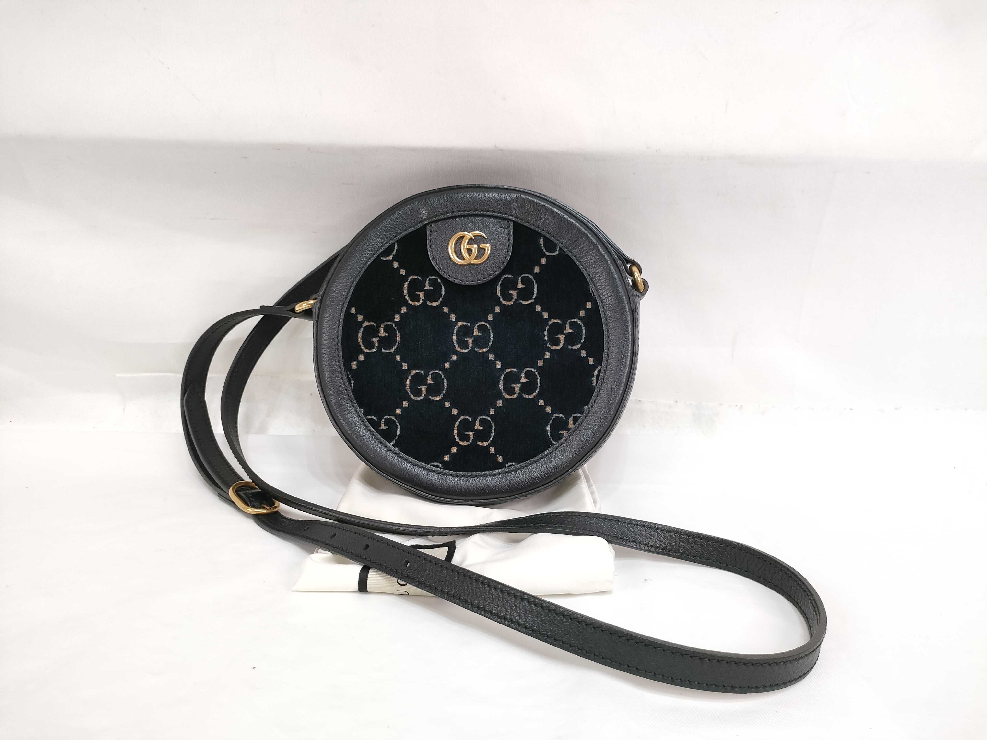 GG Gucci Round Shoulder Bag with Dust Bag