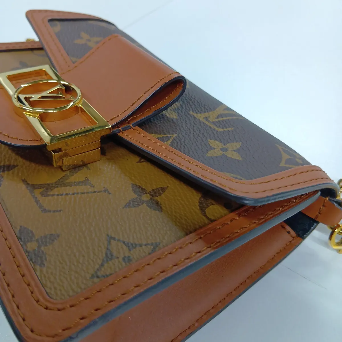 Monogram Reverse Portefeuille Dauphine M68746 Brown (RFID detected) — view 14