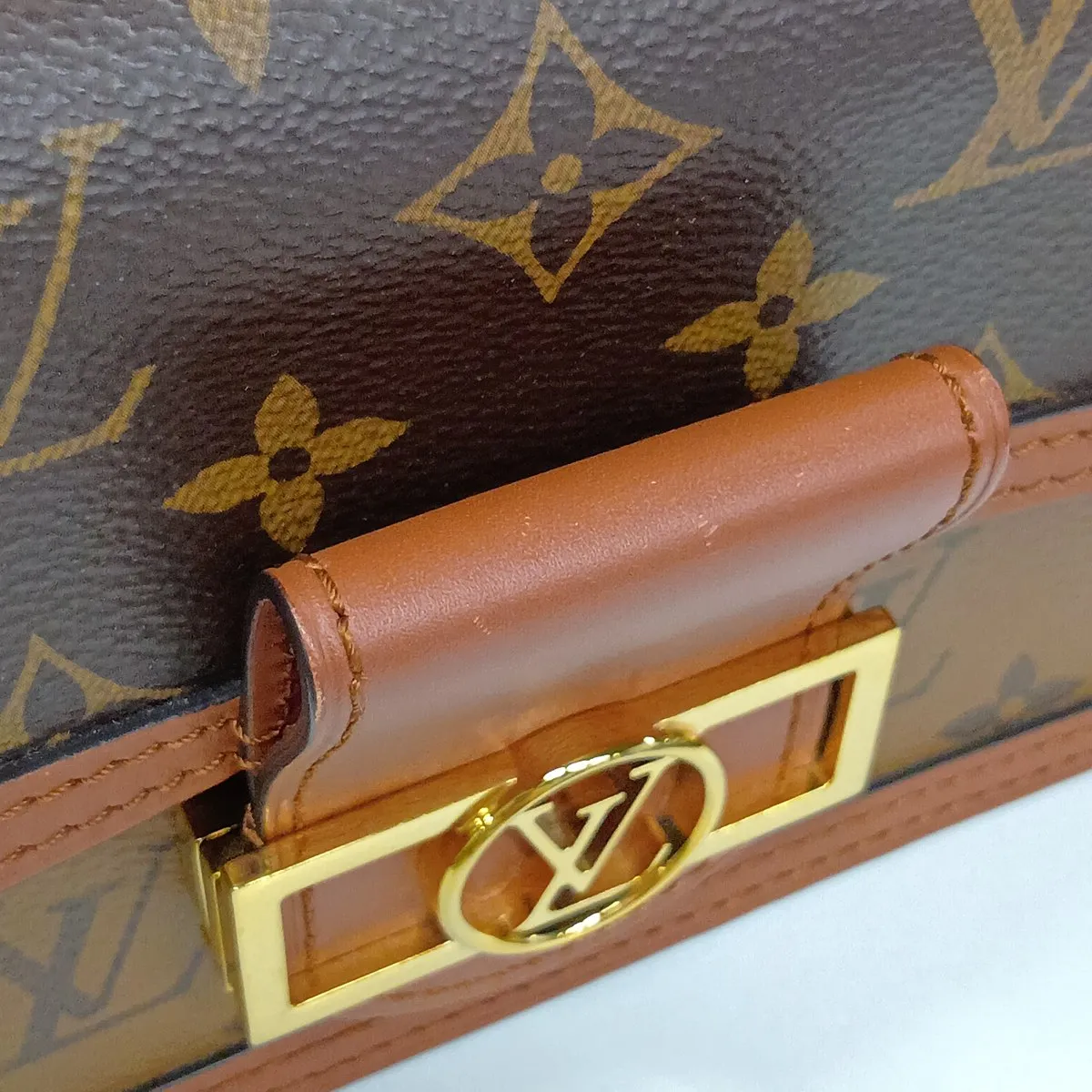 Monogram Reverse Portefeuille Dauphine M68746 Brown (RFID detected) — view 10