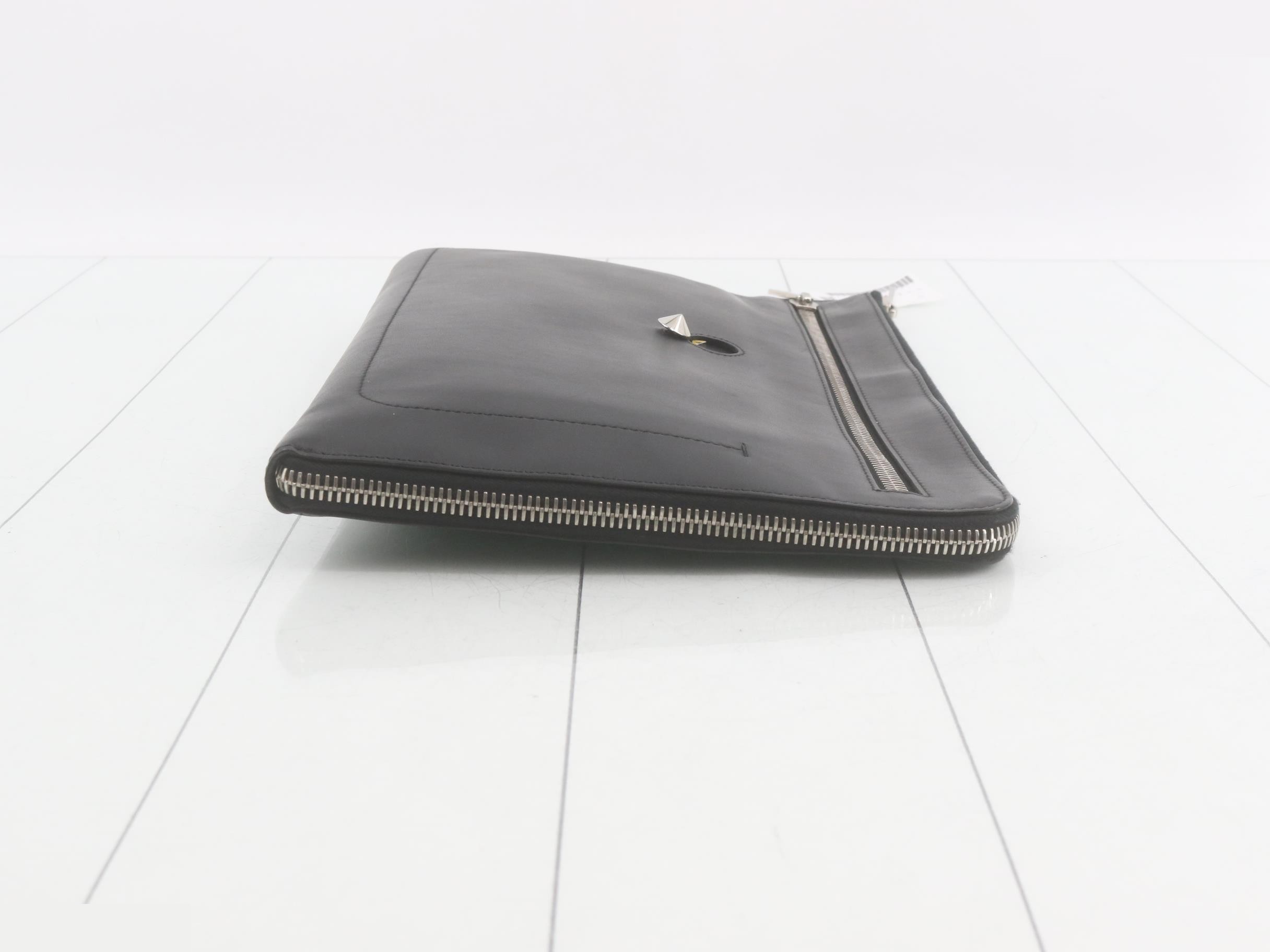 Monster Clutch Pouch Leather Black — view 3