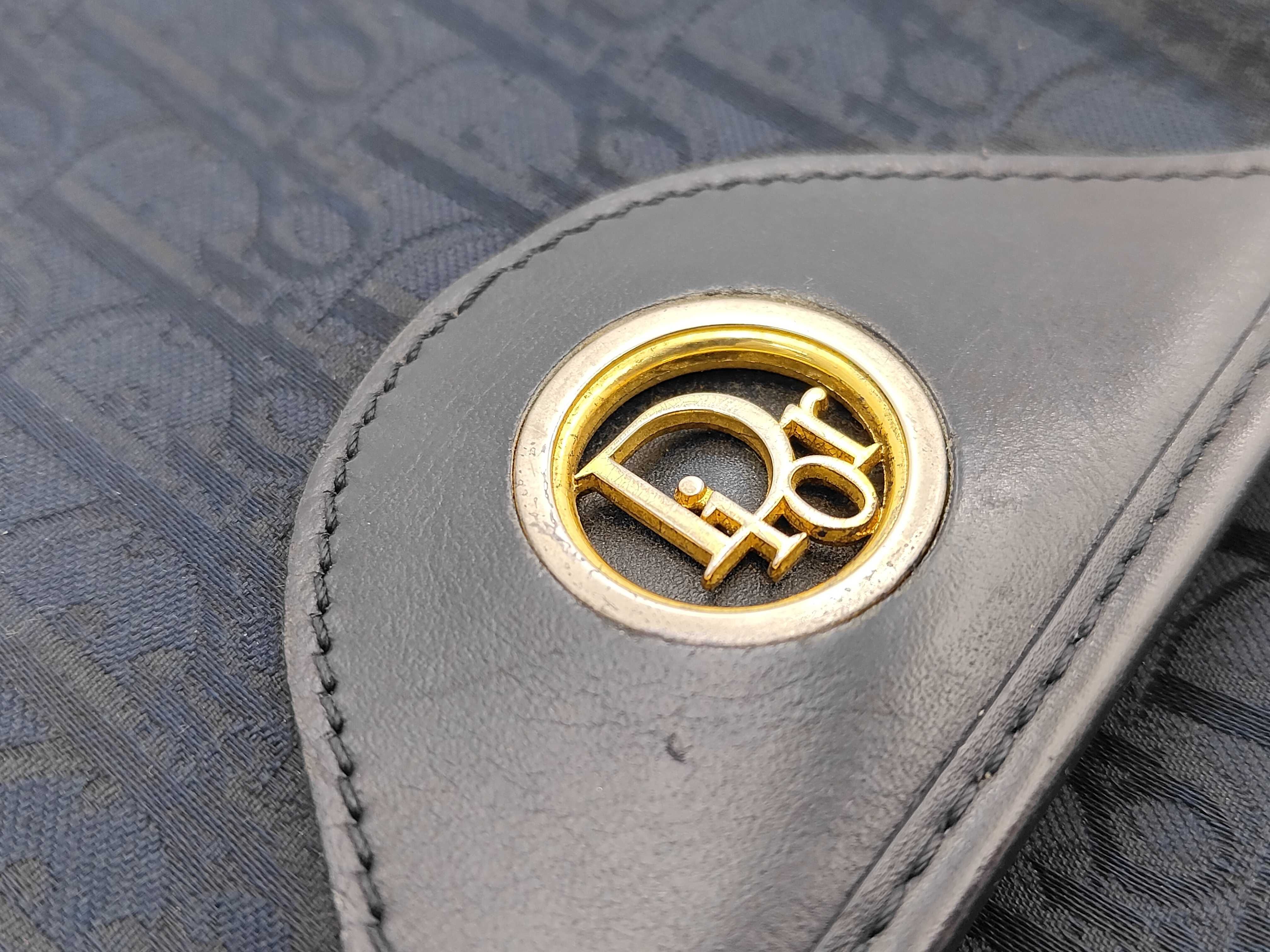 CHRISTIAN Trotter Navy Shoulder Bag — view 14