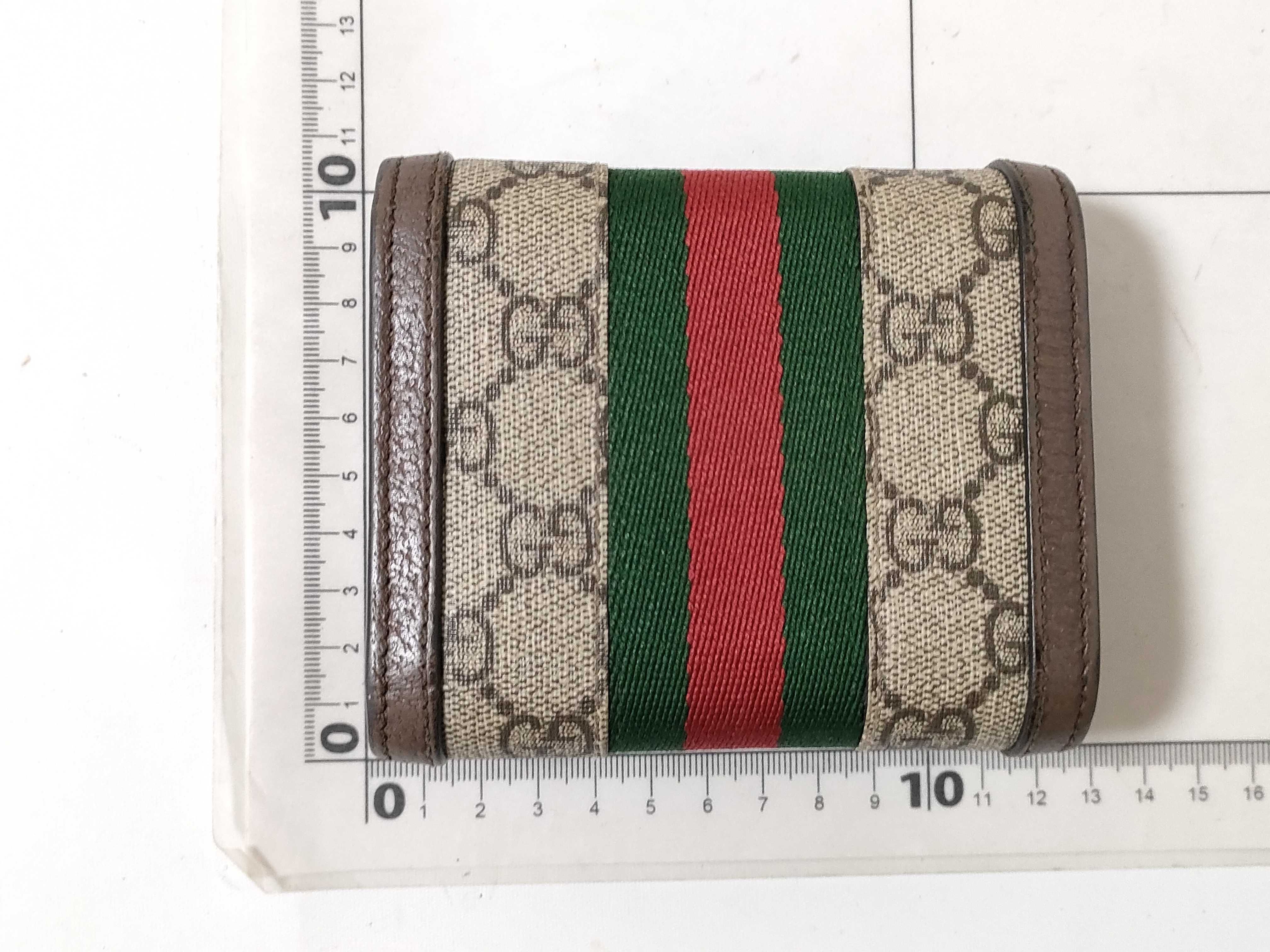 GG Supreme Ophidia Compact Wallet Sherry Wallet — view 2