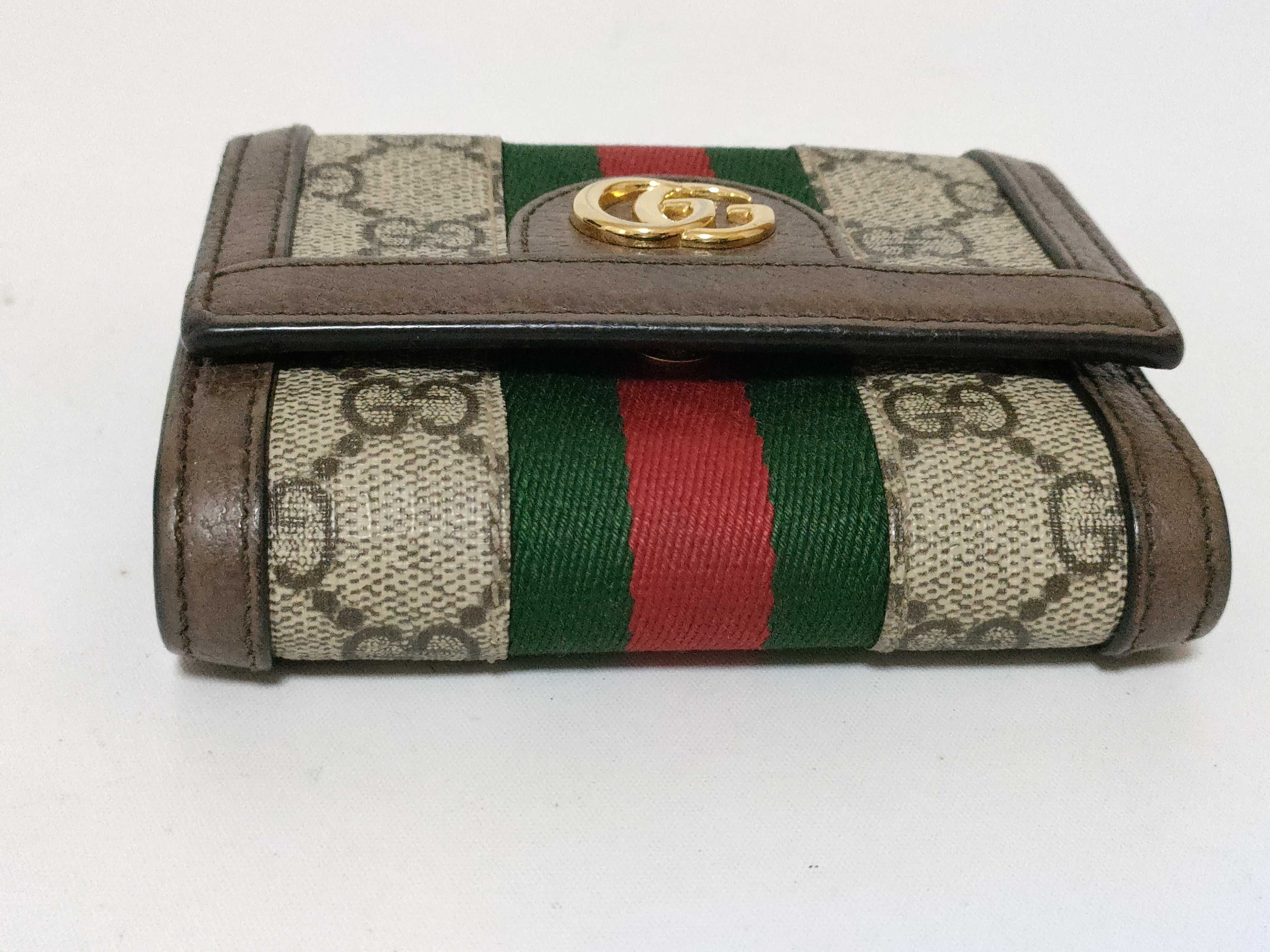 GG Supreme Ophidia Compact Wallet Sherry Wallet — view 3