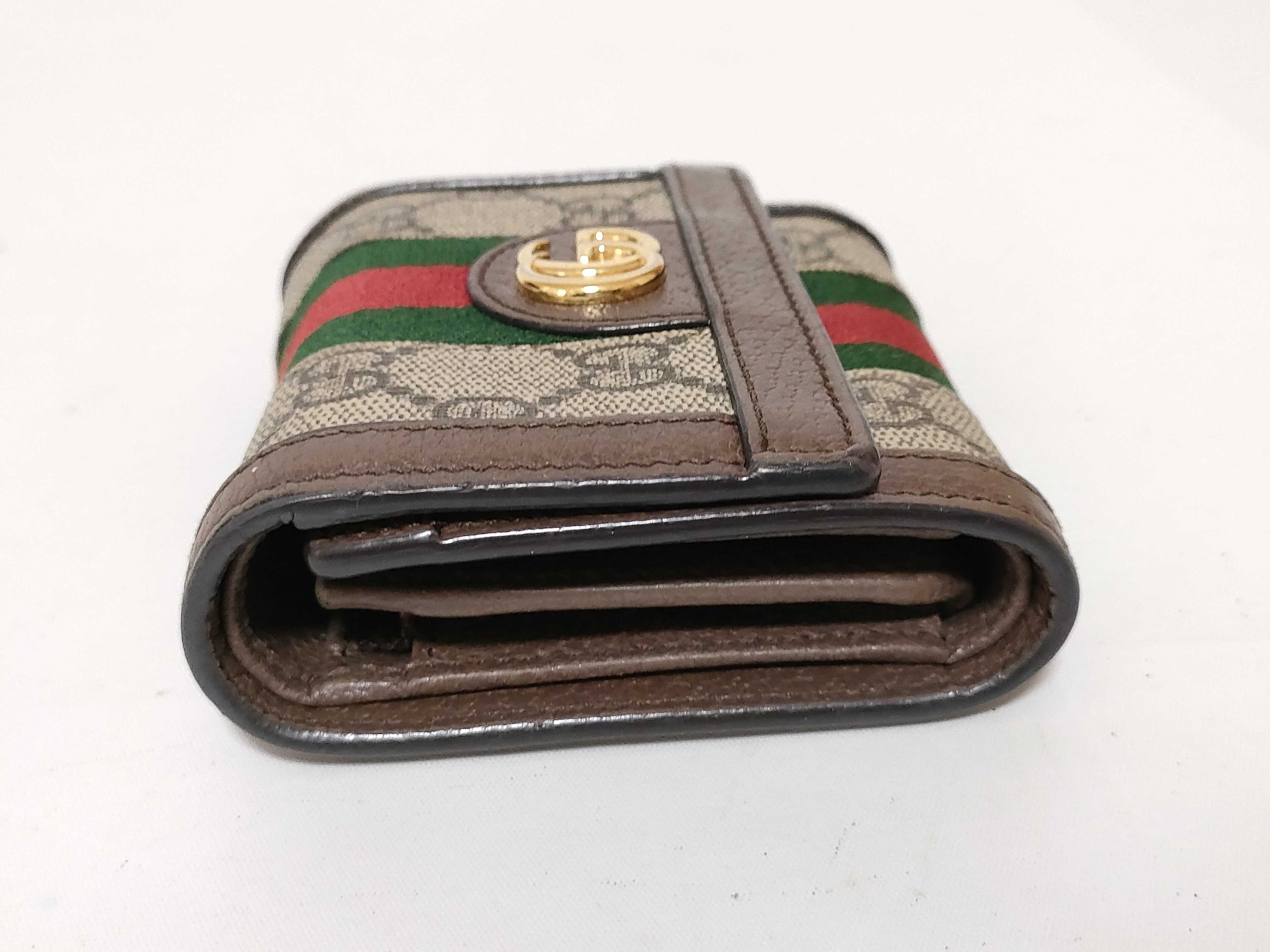 GG Supreme Ophidia Compact Wallet Sherry Wallet — view 5