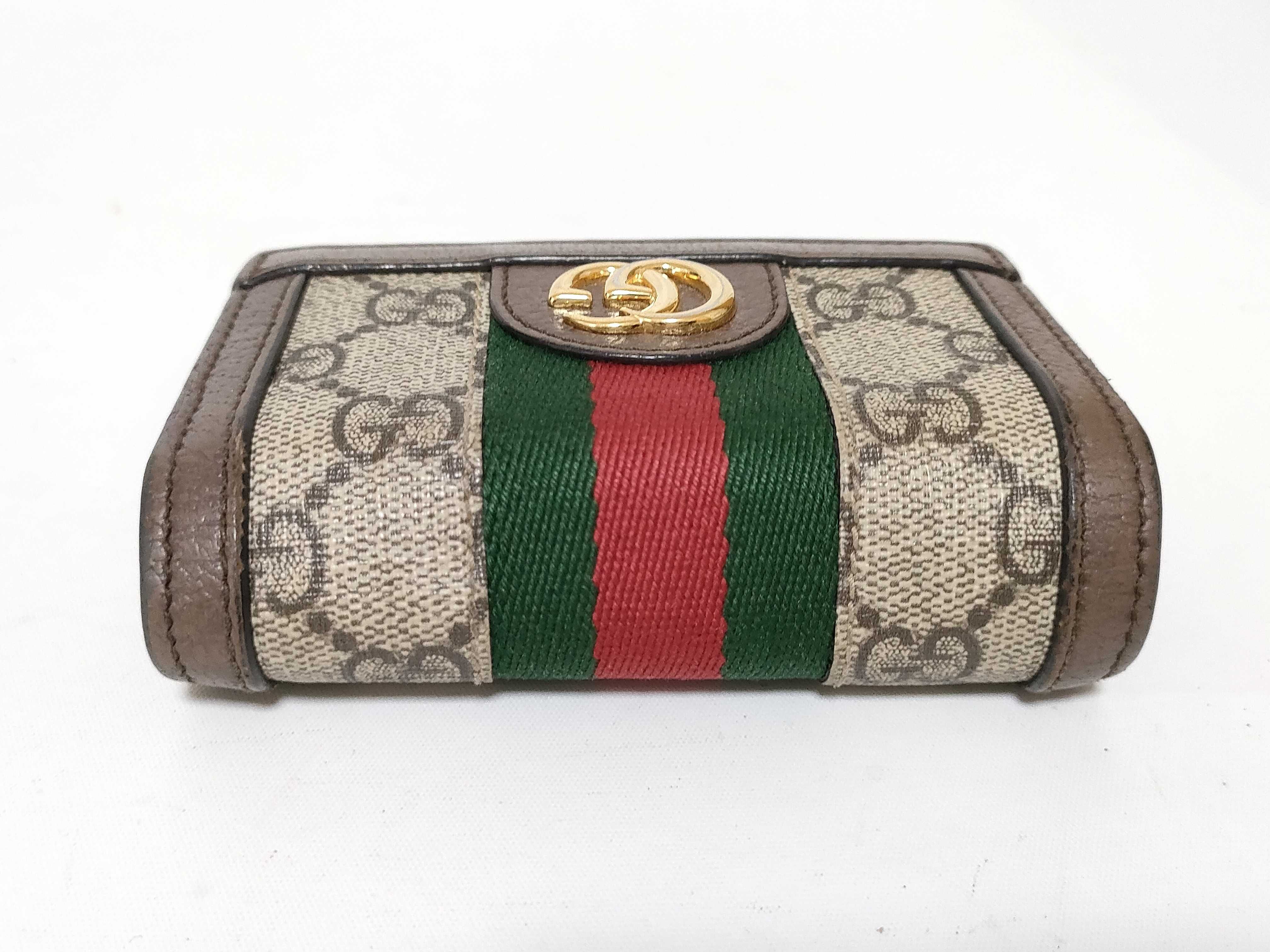 GG Supreme Ophidia Compact Wallet Sherry Wallet — view 6