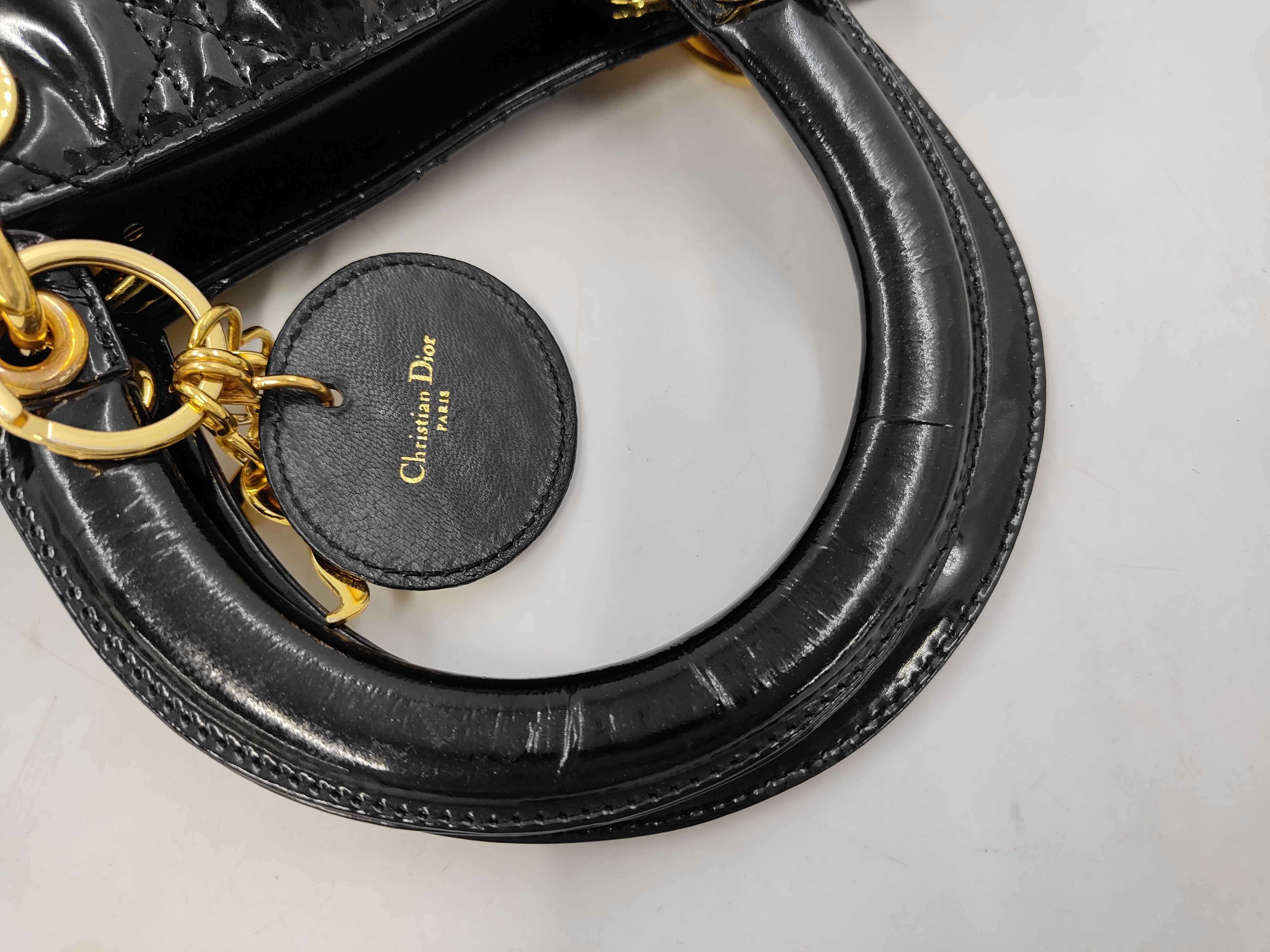 Lady Dior enamel handbag — view 5