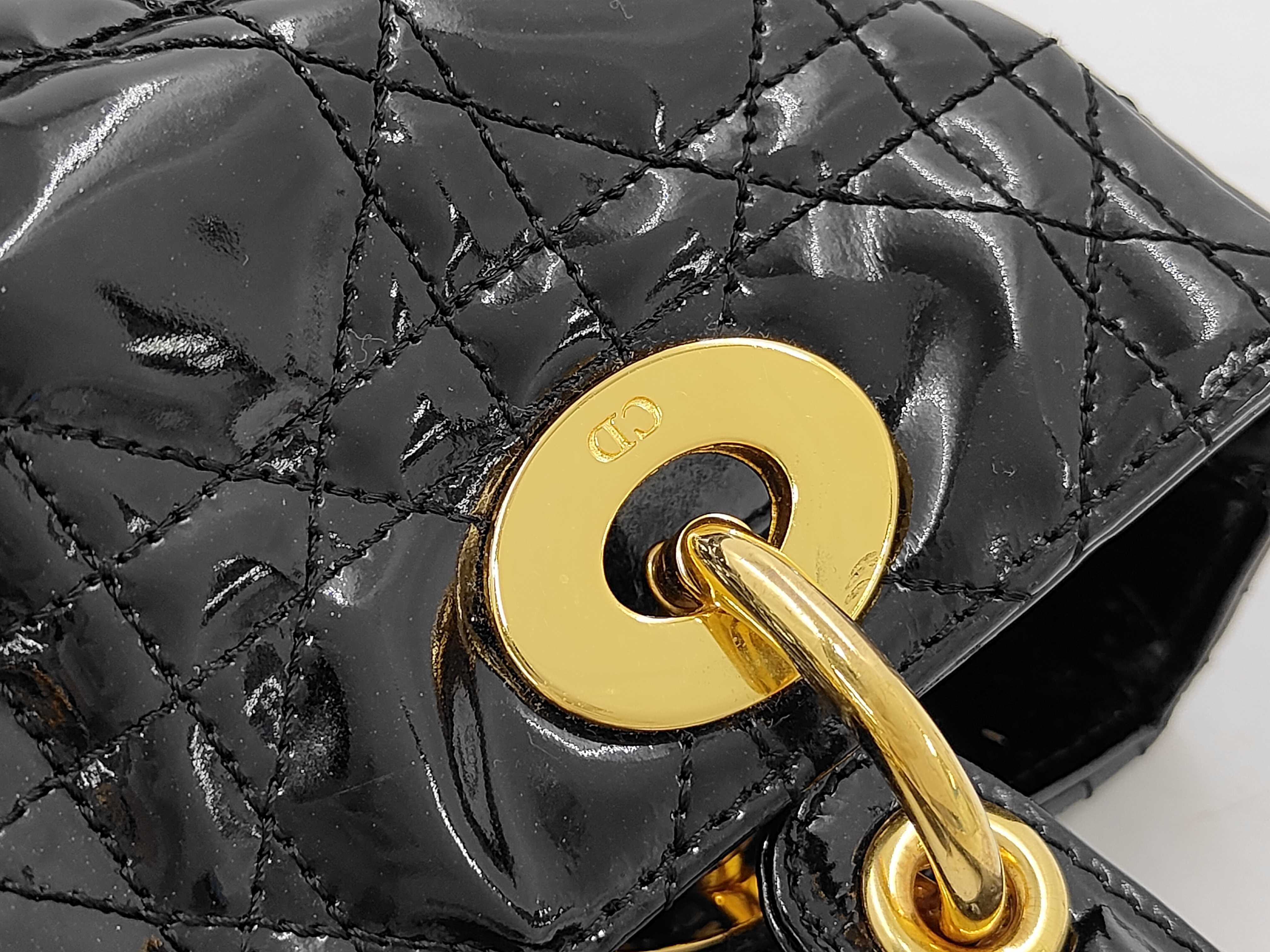 Lady Dior enamel handbag — view 7