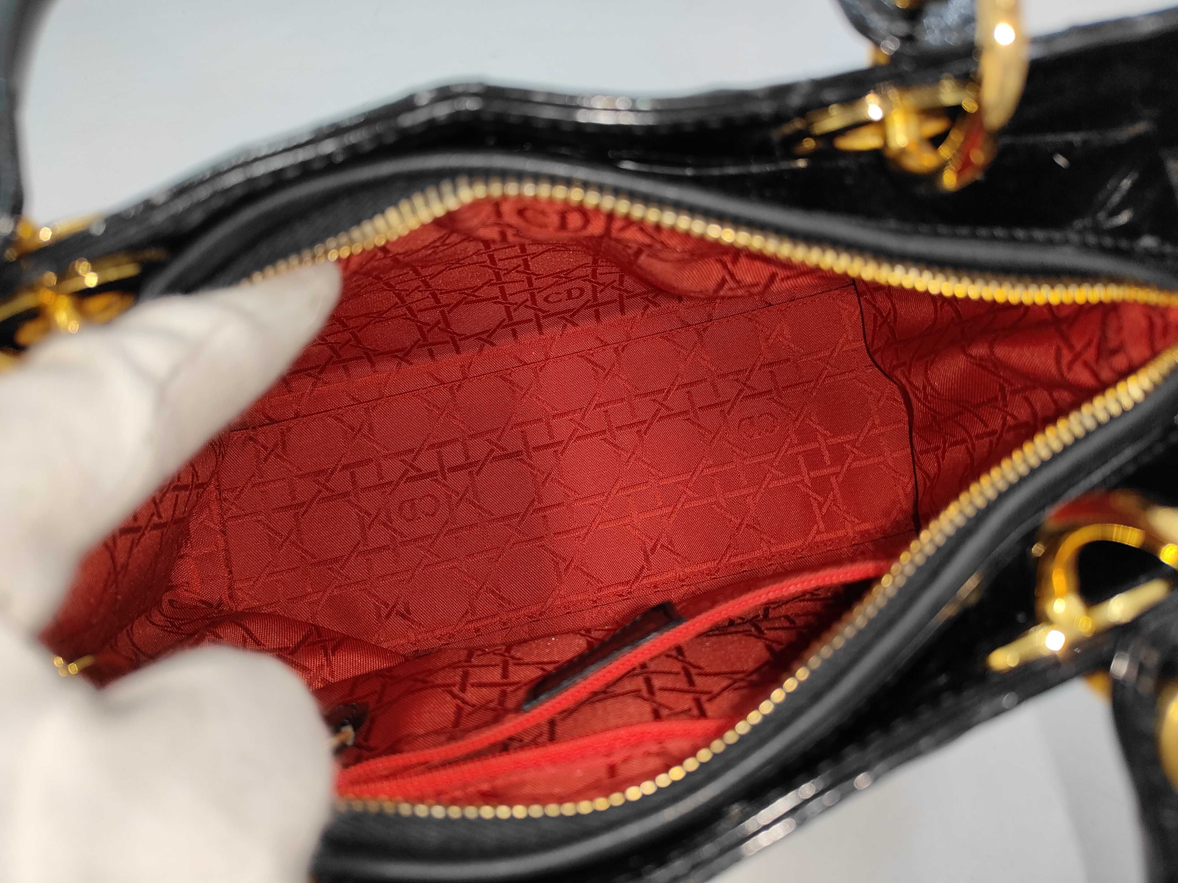 Lady Dior enamel handbag — view 9