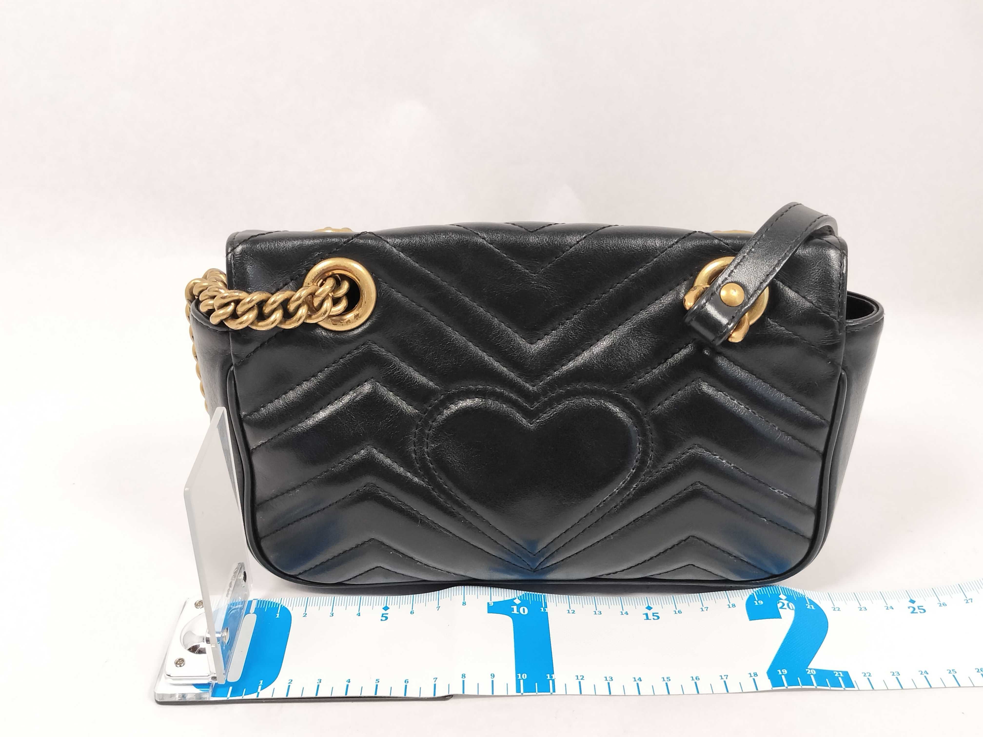 GG Marmont Black Shoulder Bag 446744 — view 2