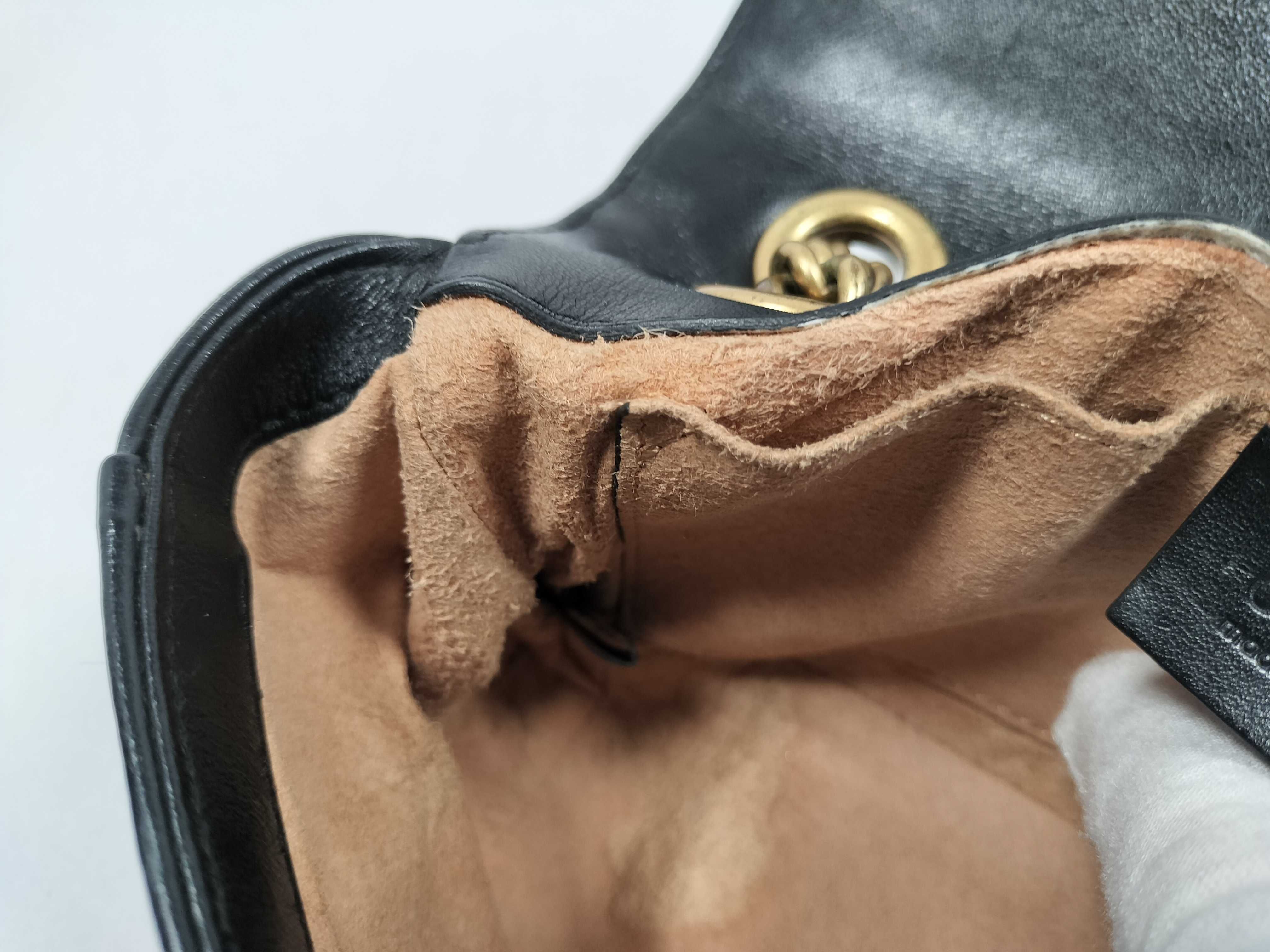 GG Marmont Black Shoulder Bag 446744 — view 12