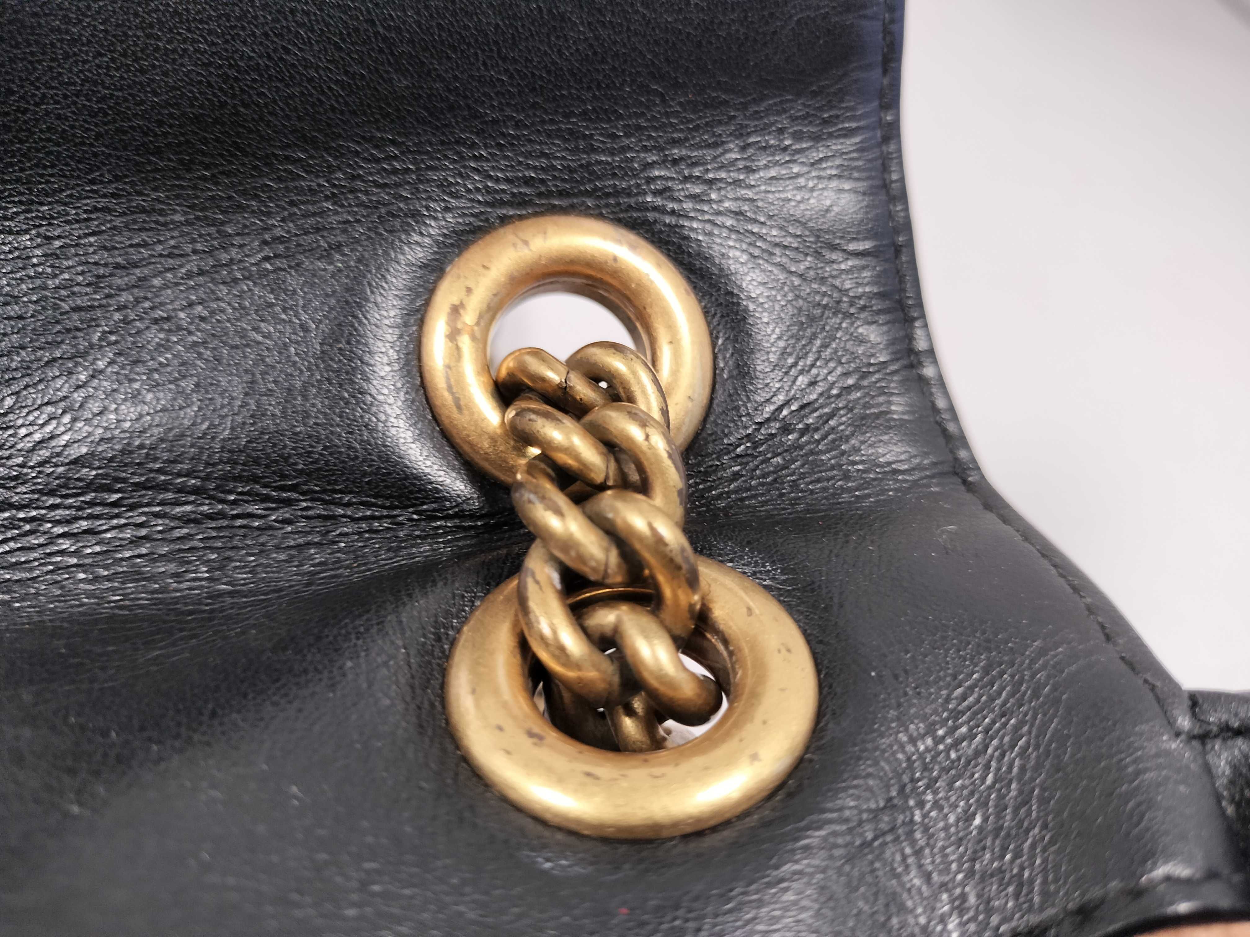 GG Marmont Black Shoulder Bag 446744 — view 14