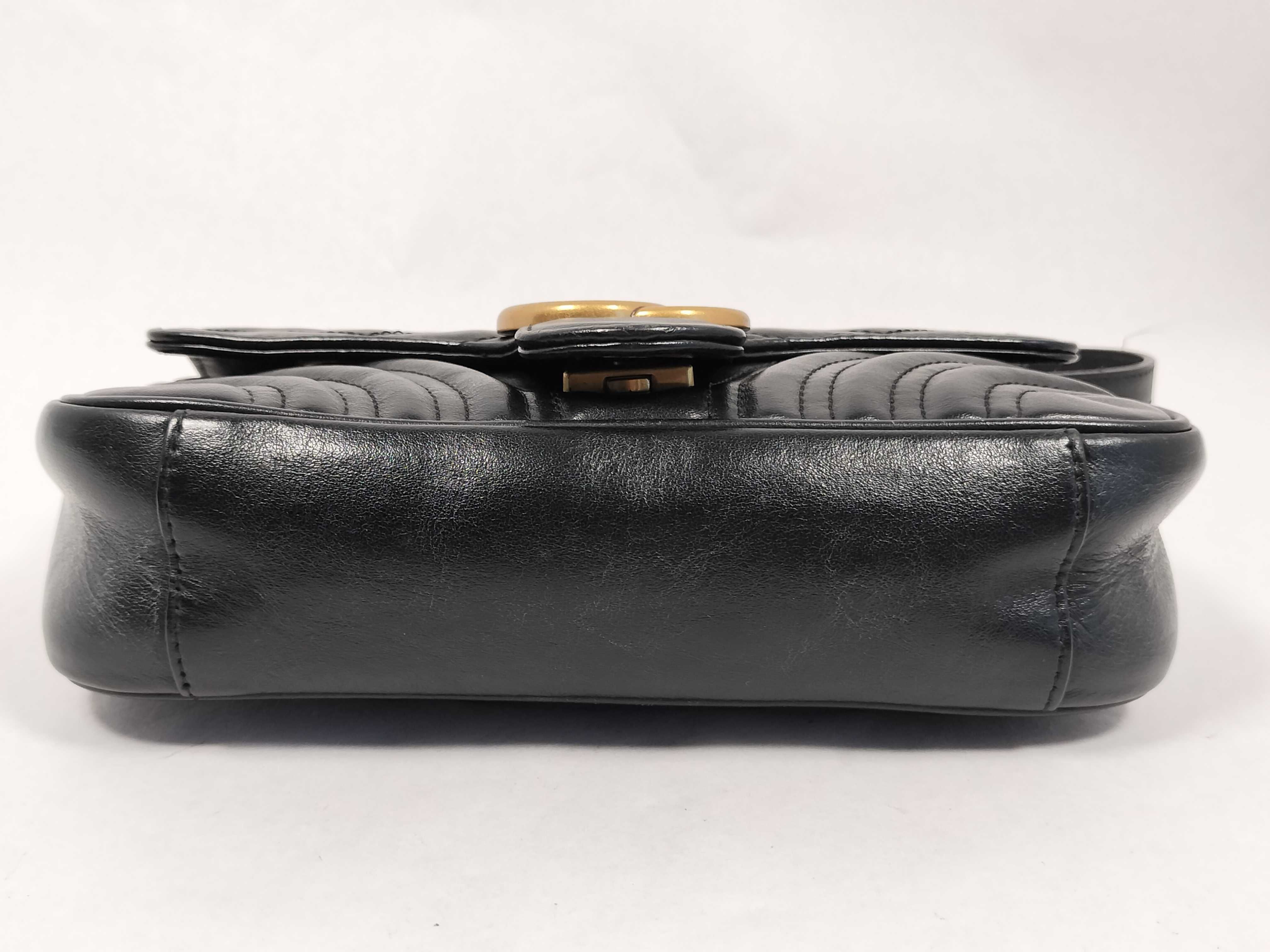 GG Marmont Black Shoulder Bag 446744 — view 7