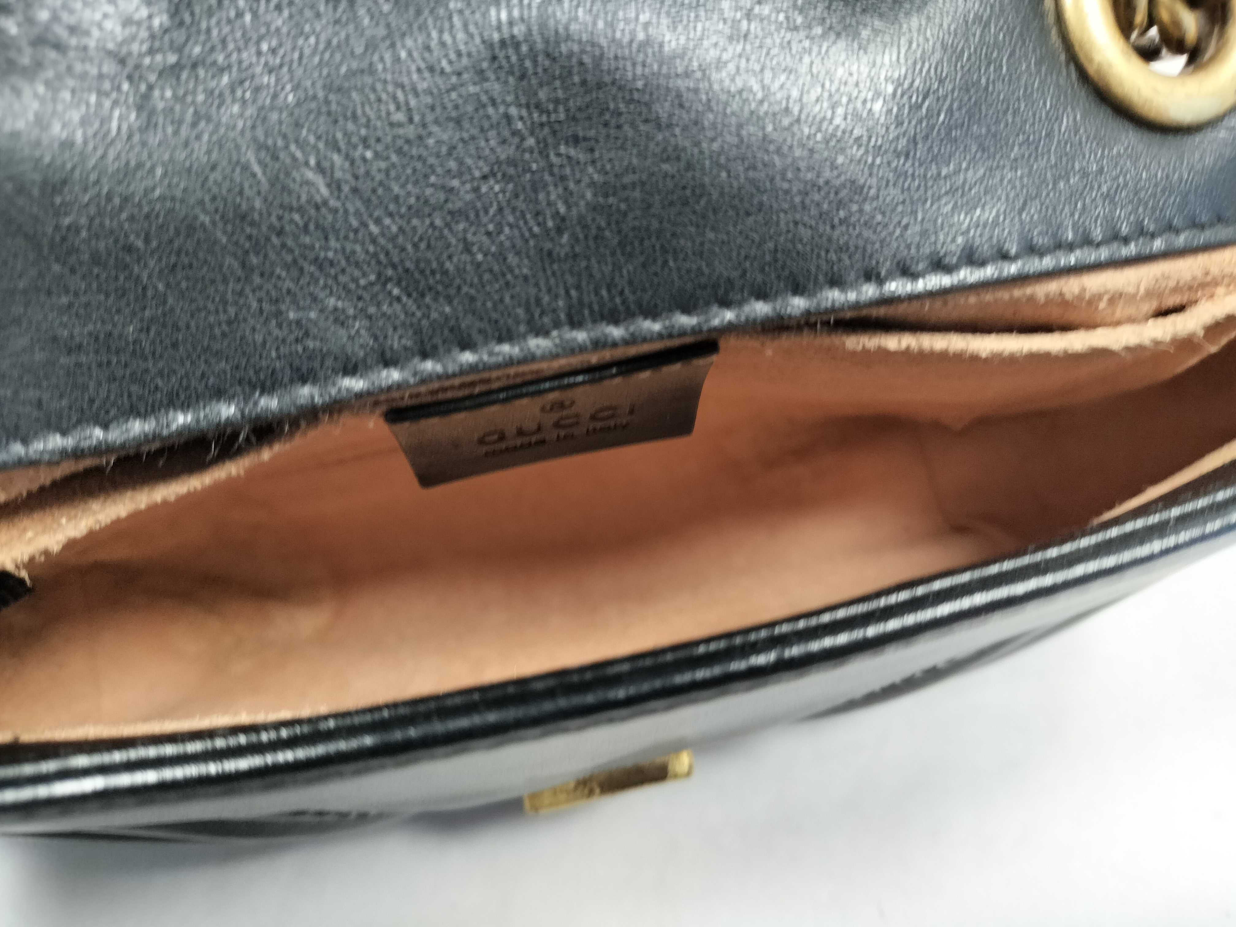 GG Marmont Black Shoulder Bag 446744 — view 9
