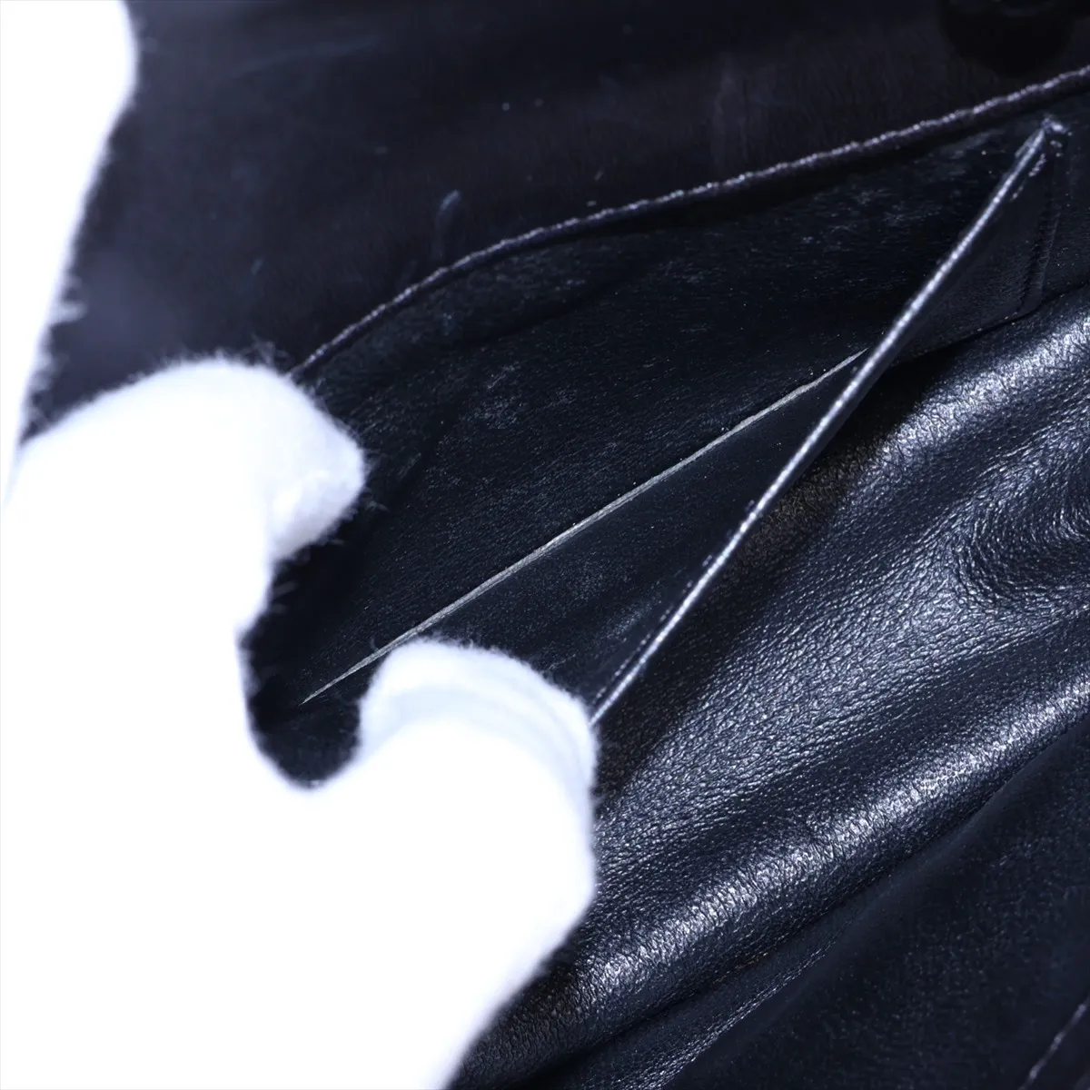 Coco Mark Lambskin Shoulder Bag, Black with Silver Hardware, 18027594, serial number in the 18 range. — view 7