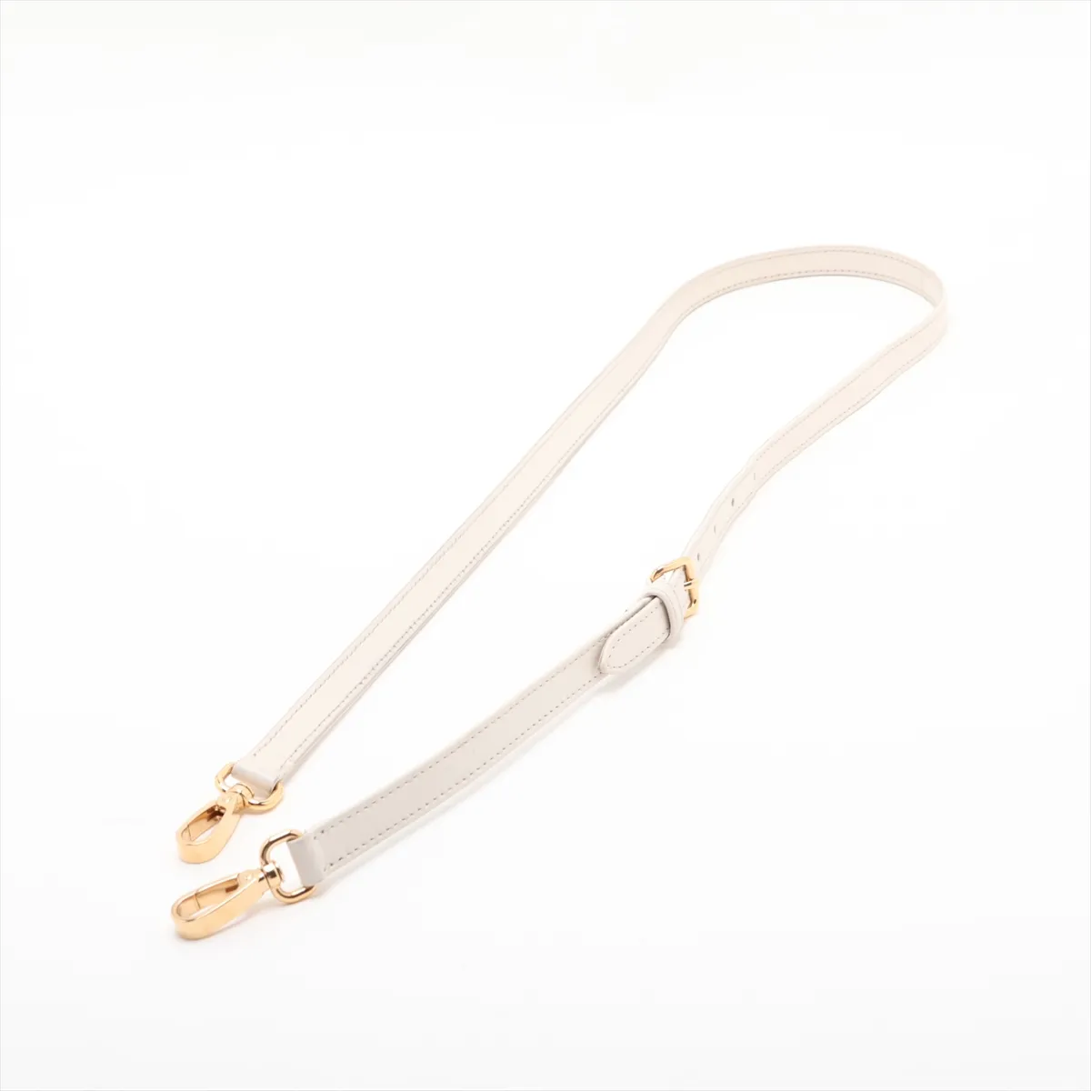 Matelassé Arcadi Leather 2-Way Handbag, White — view 7