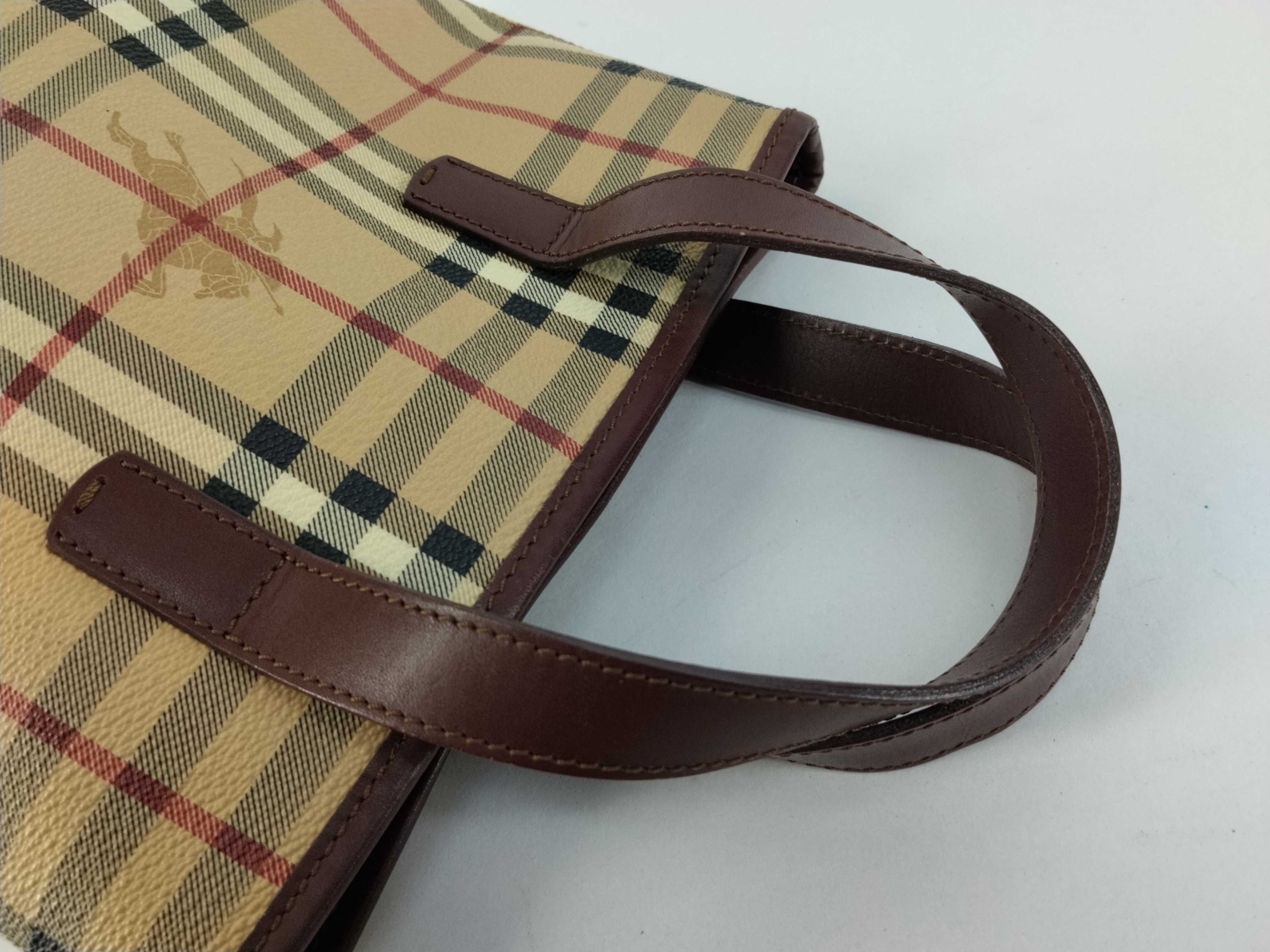 Nova Check PVC Handbag, Brown — view 3