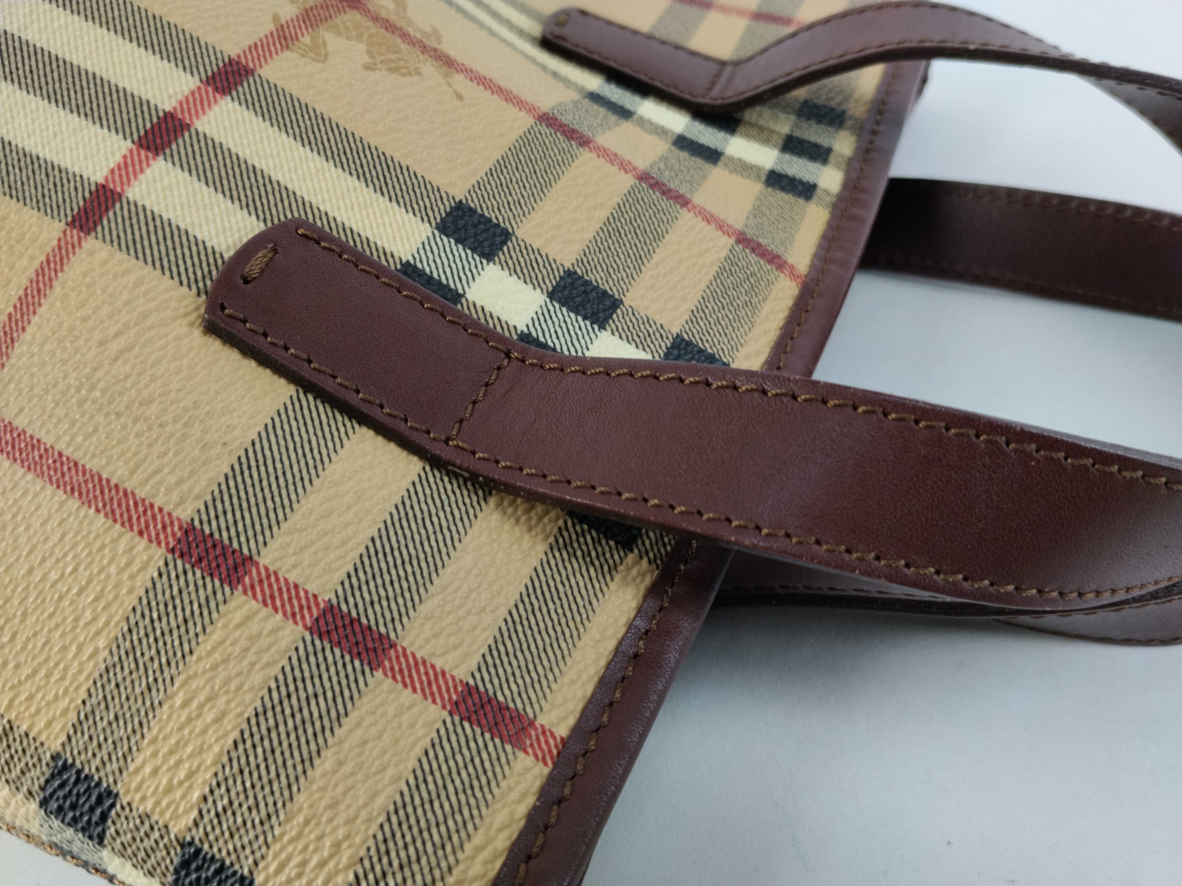 Nova Check PVC Handbag, Brown — view 5