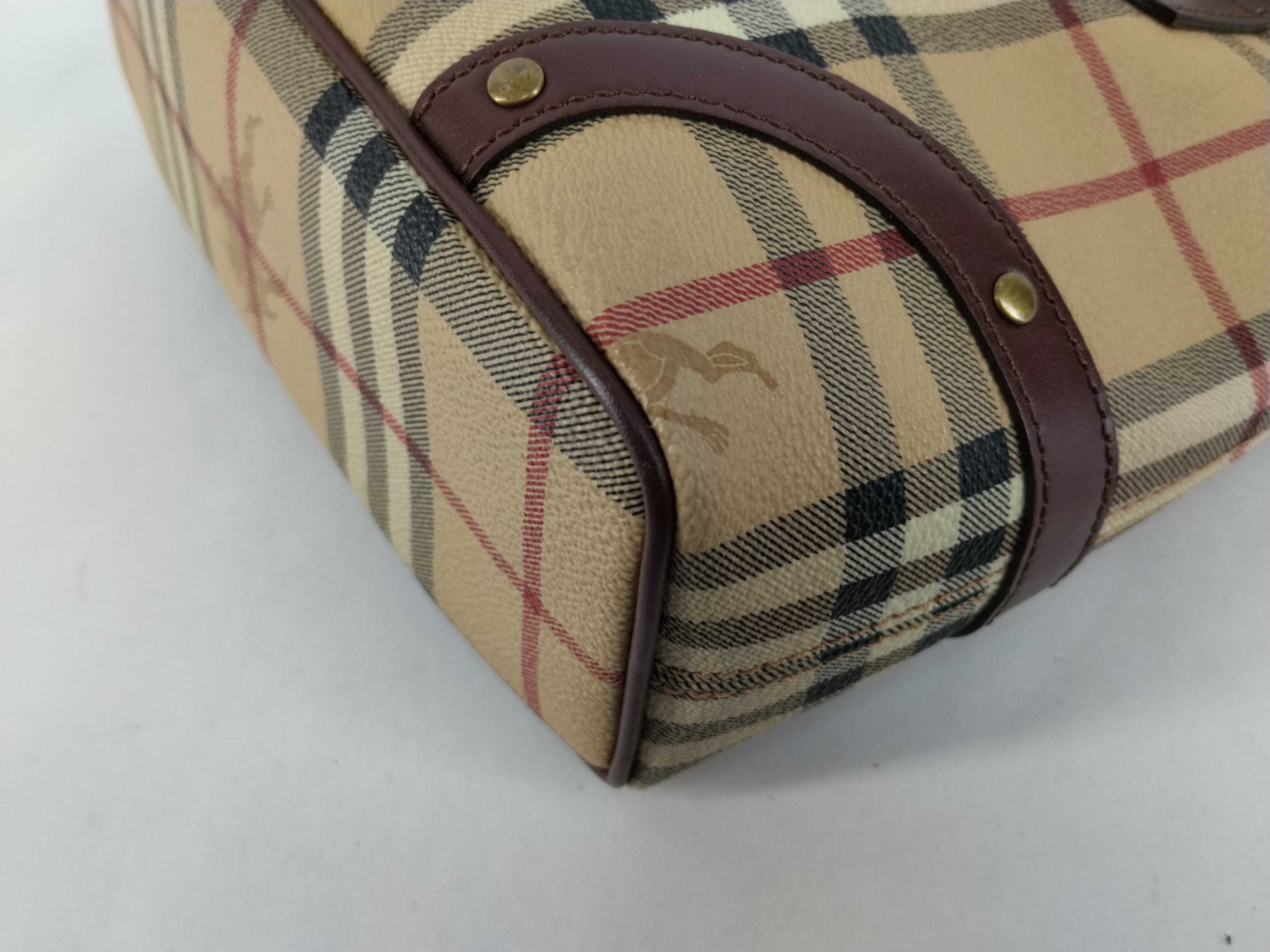 Nova Check PVC Handbag, Brown — view 6