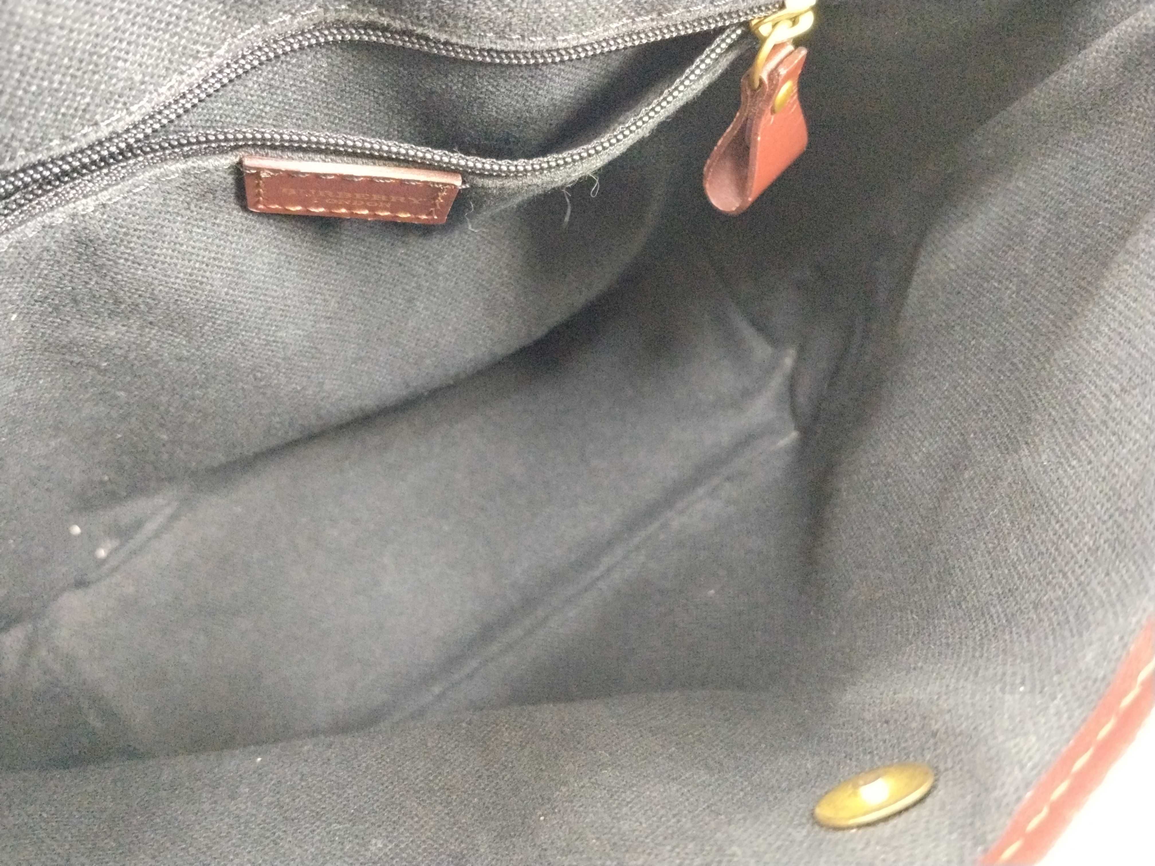 Nova Check PVC Handbag, Brown — view 9