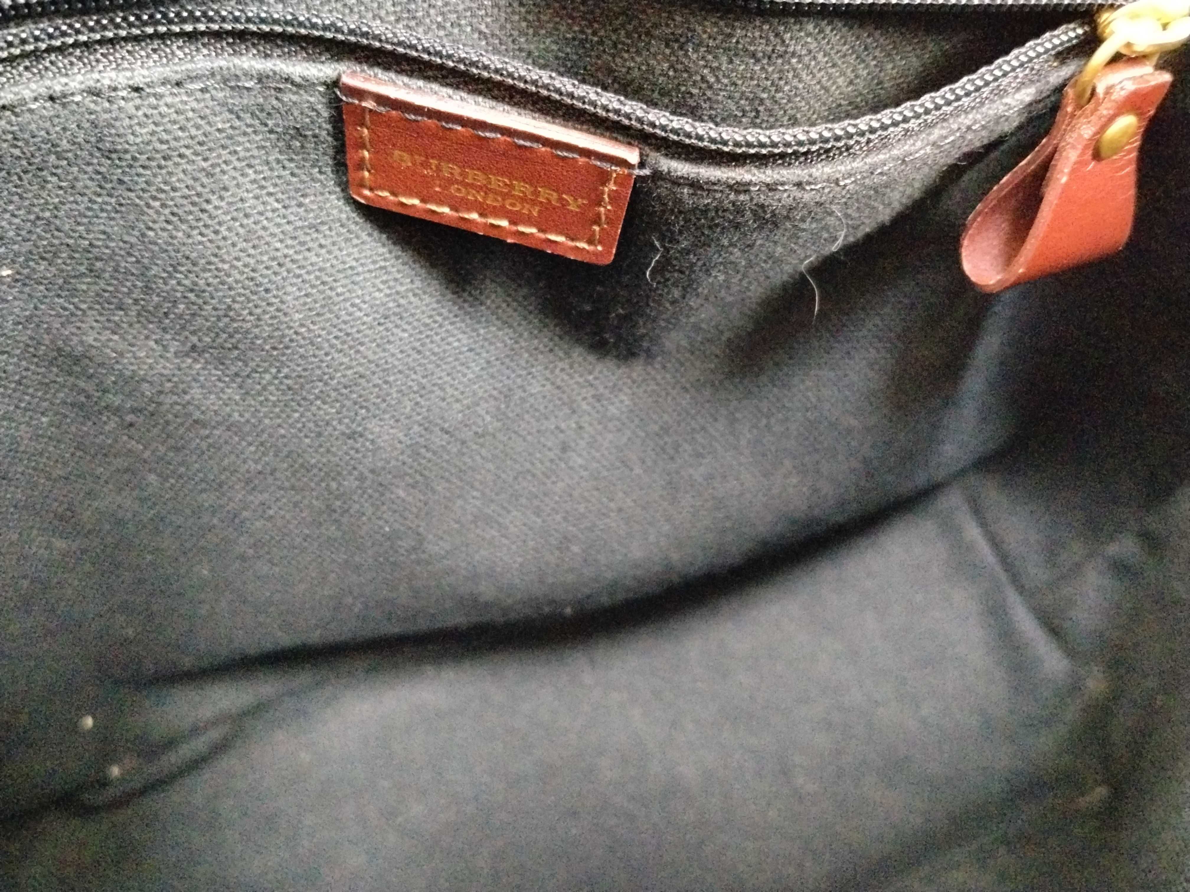 Nova Check PVC Handbag, Brown — view 10