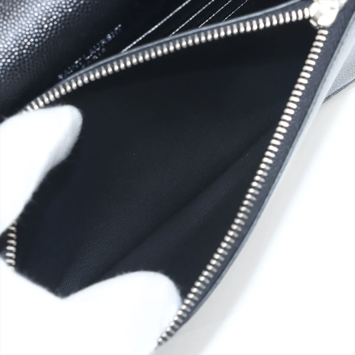 Kate Leather Chain Wallet, Black, 452159 — view 8