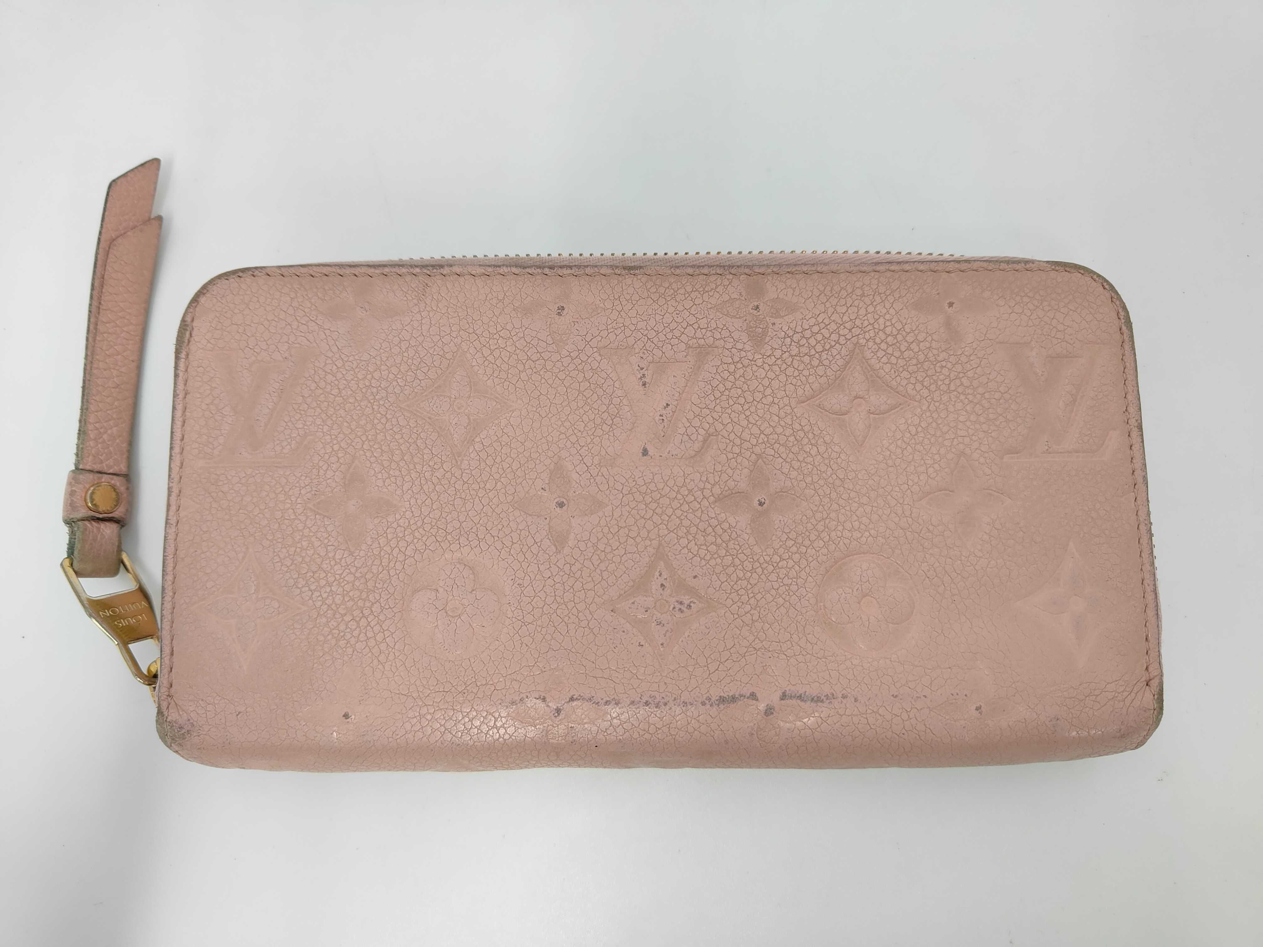 Zippy Wallet Monogram Empreinte Rose Poudre Wallet