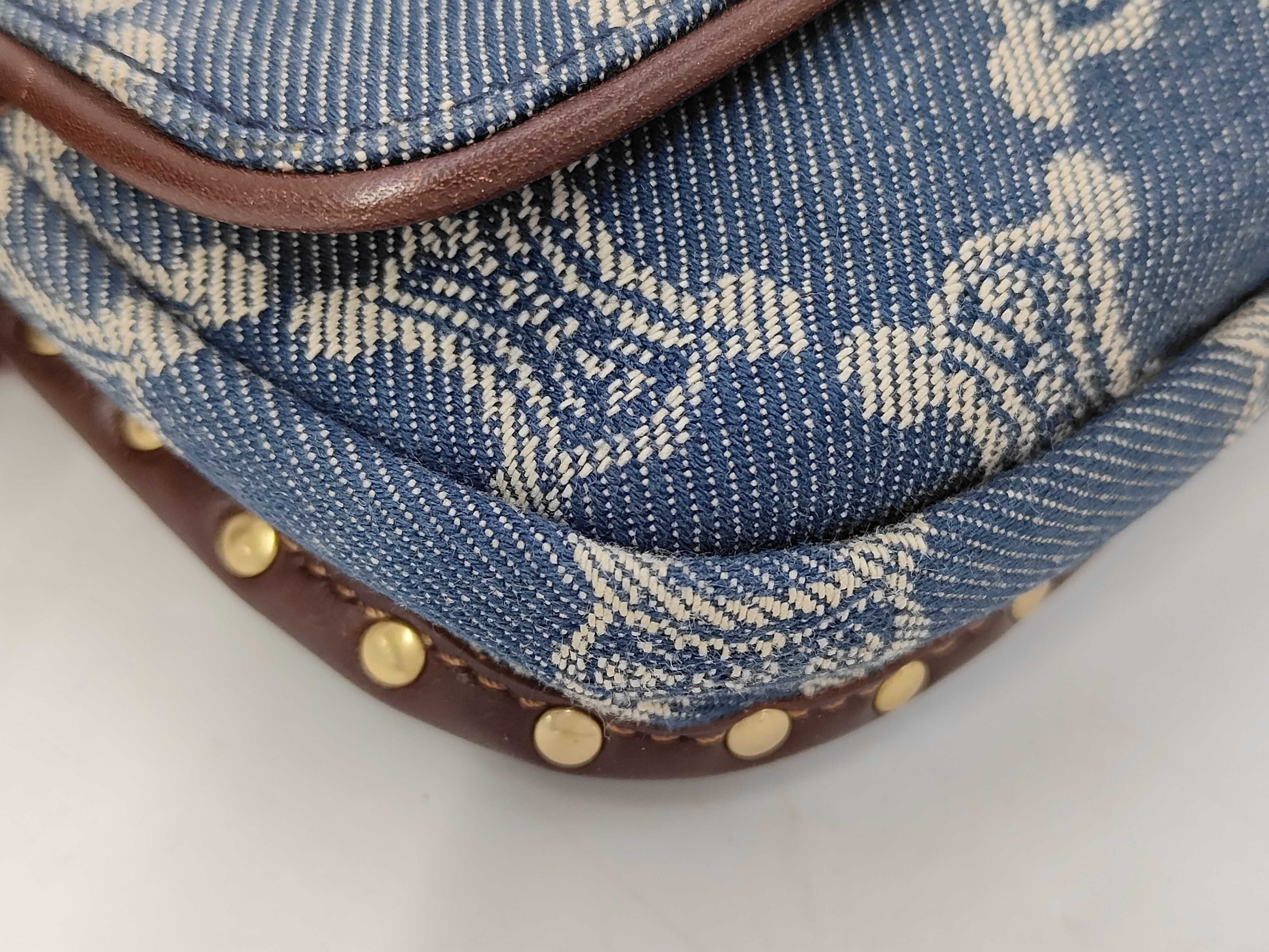 Macadam Denim Waist Bag, Blue — view 3