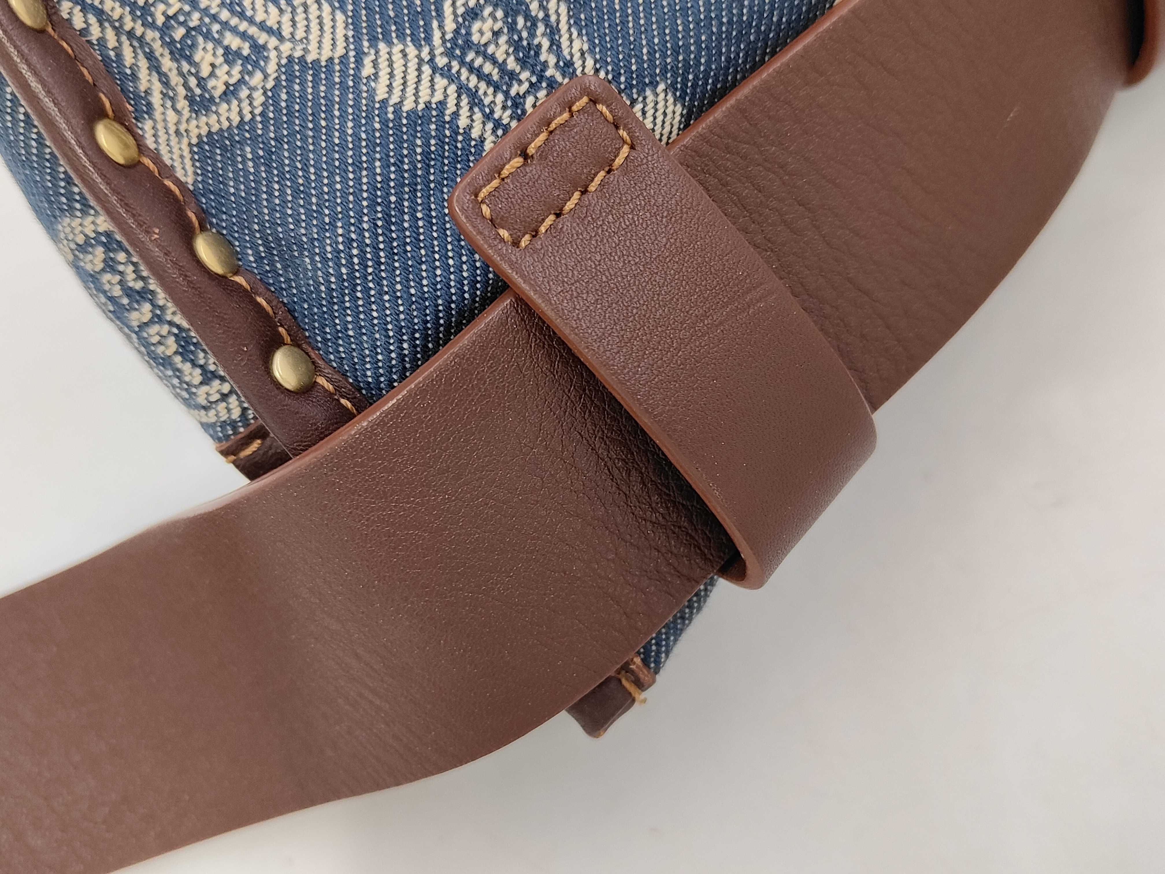 Macadam Denim Waist Bag, Blue — view 7