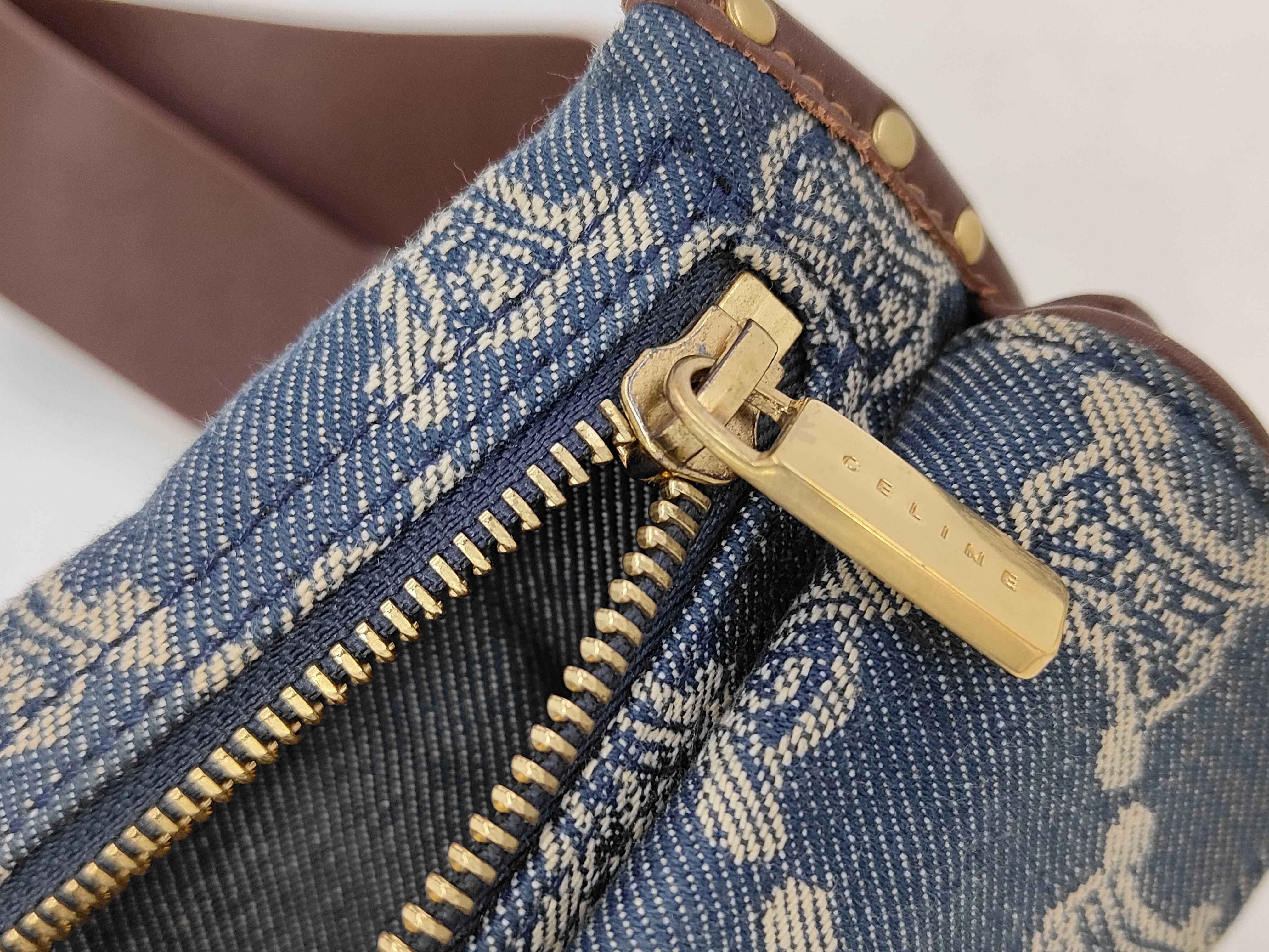 Macadam Denim Waist Bag, Blue — view 9