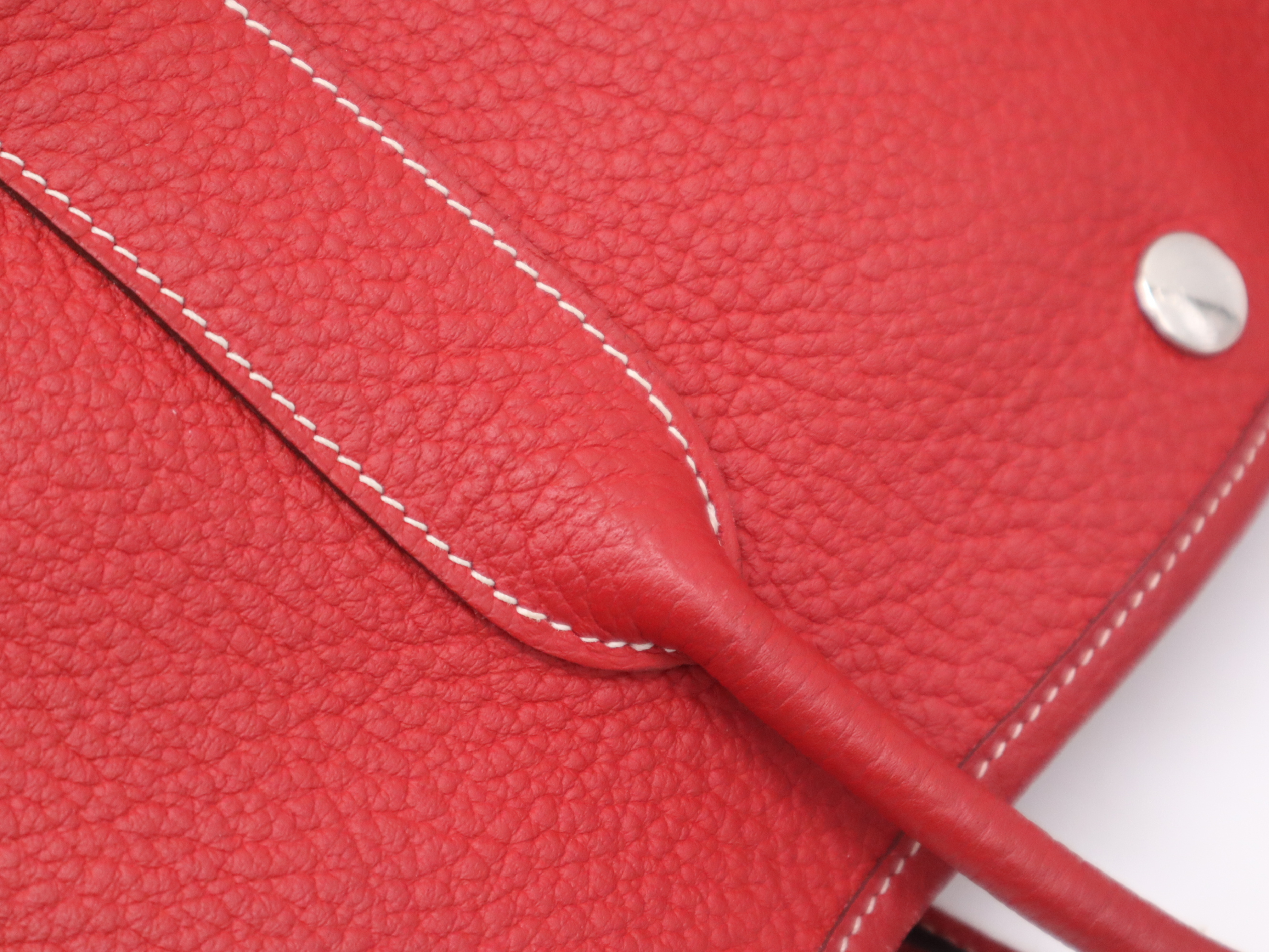 Negonda Garden Party PM Tote Bag, Rouge, Silver Hardware, with Dust Bag, P Stamp, 2012 — view 7