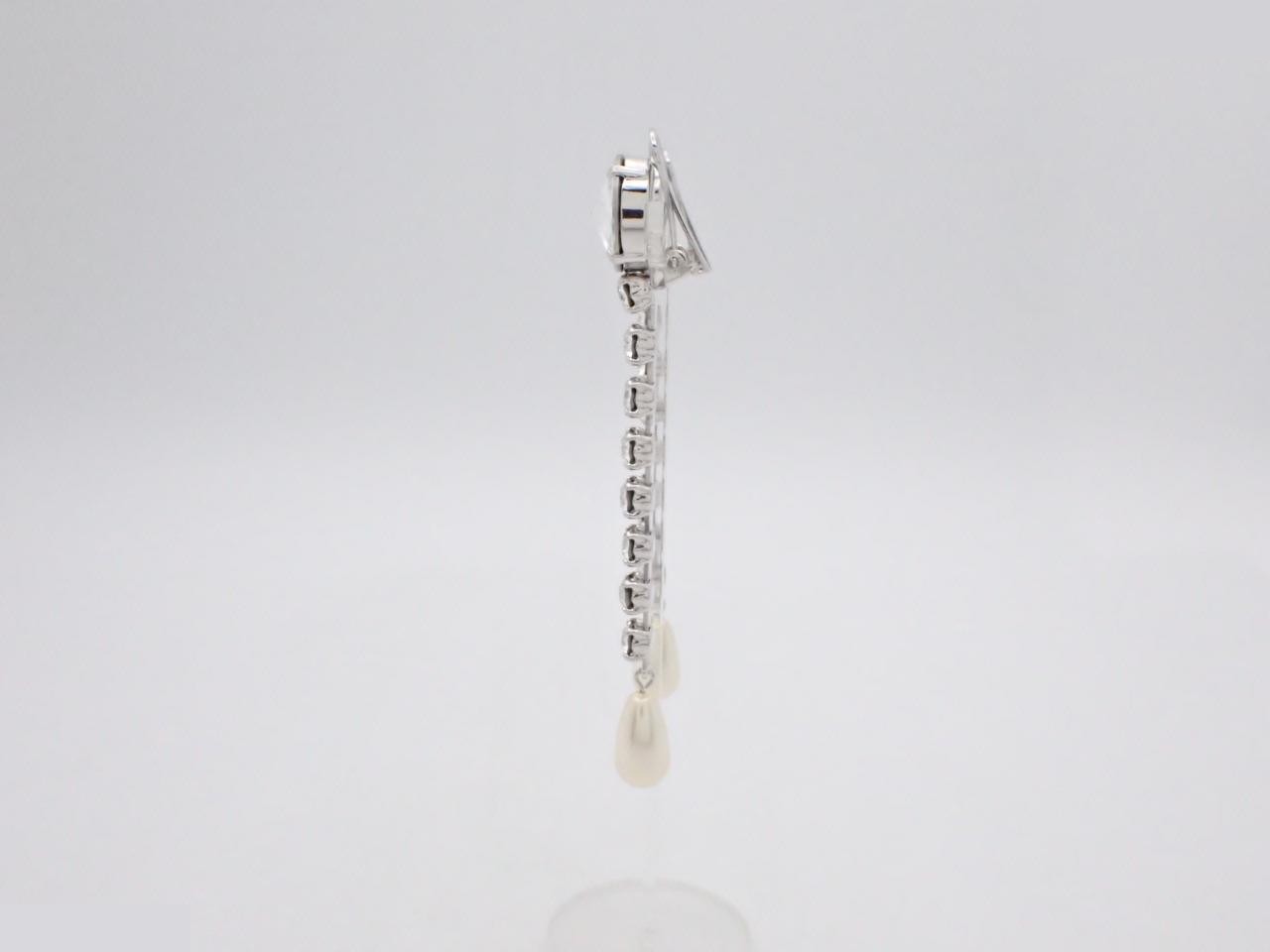 Rhinestone Precious Metal Earrings — view 3